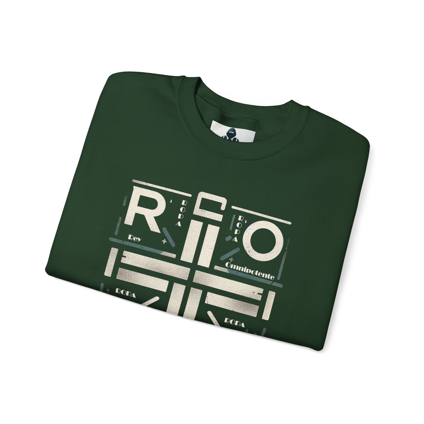 Eco-Friendly Graphic Crewneck Sweatshirt - R O P A Cruz Design