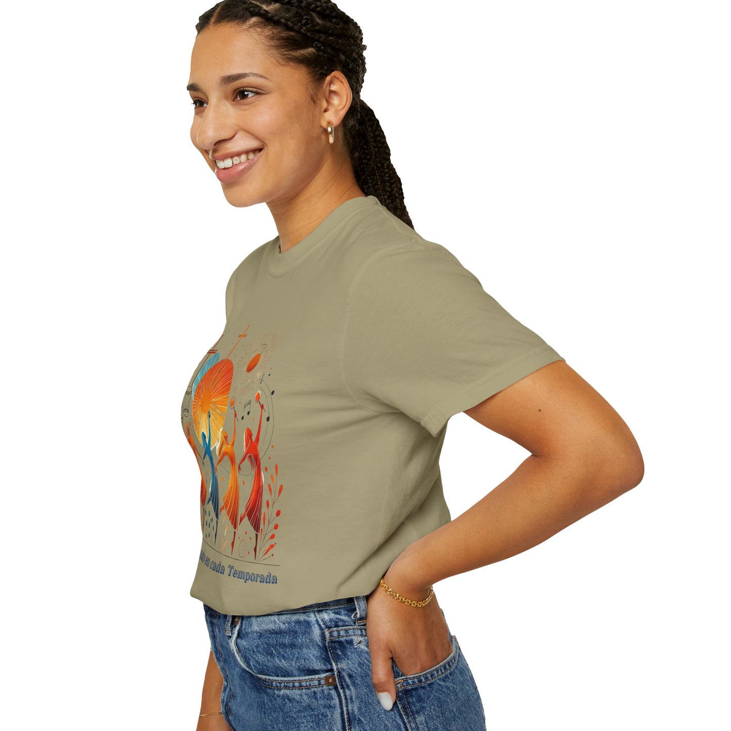 Unisex Garment-Dyed T-Shirt, Dance Design Tee, Seasonal Celebration Shirt, Gift for Dance Lovers, Festival Apparel
