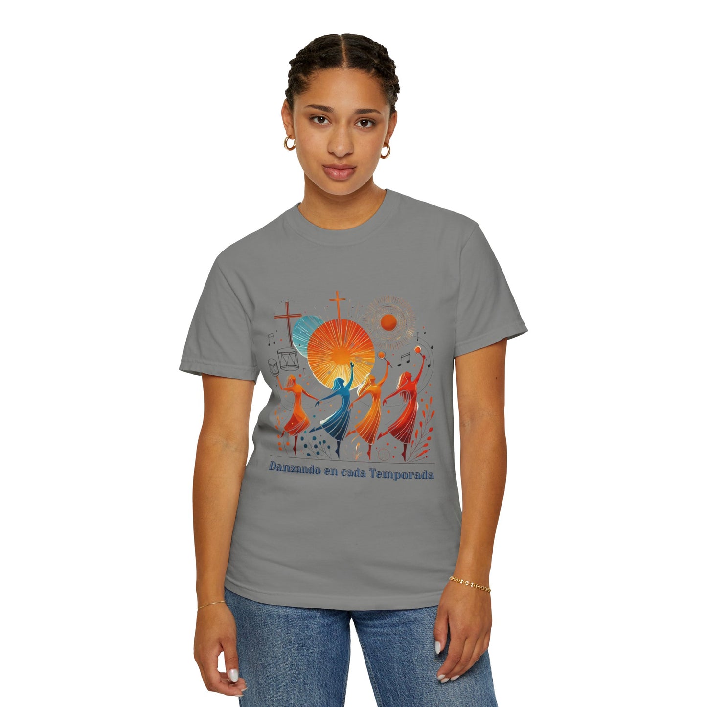 Unisex Garment-Dyed T-Shirt, Dance Design Tee, Seasonal Celebration Shirt, Gift for Dance Lovers, Festival Apparel