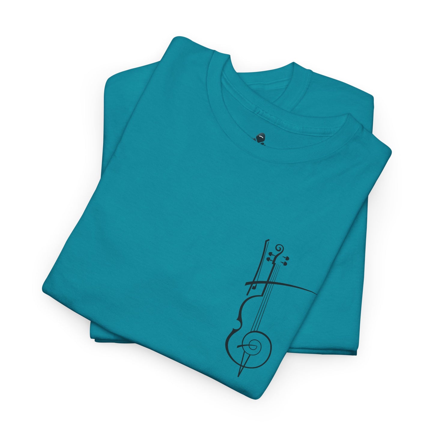 (Ropa Ft Hector David) Vintage Violin Graphic Tee, Unisex Cotton T-Shirt, Retro Violin Art, Perfect for Musicians, Music Lover Gift,