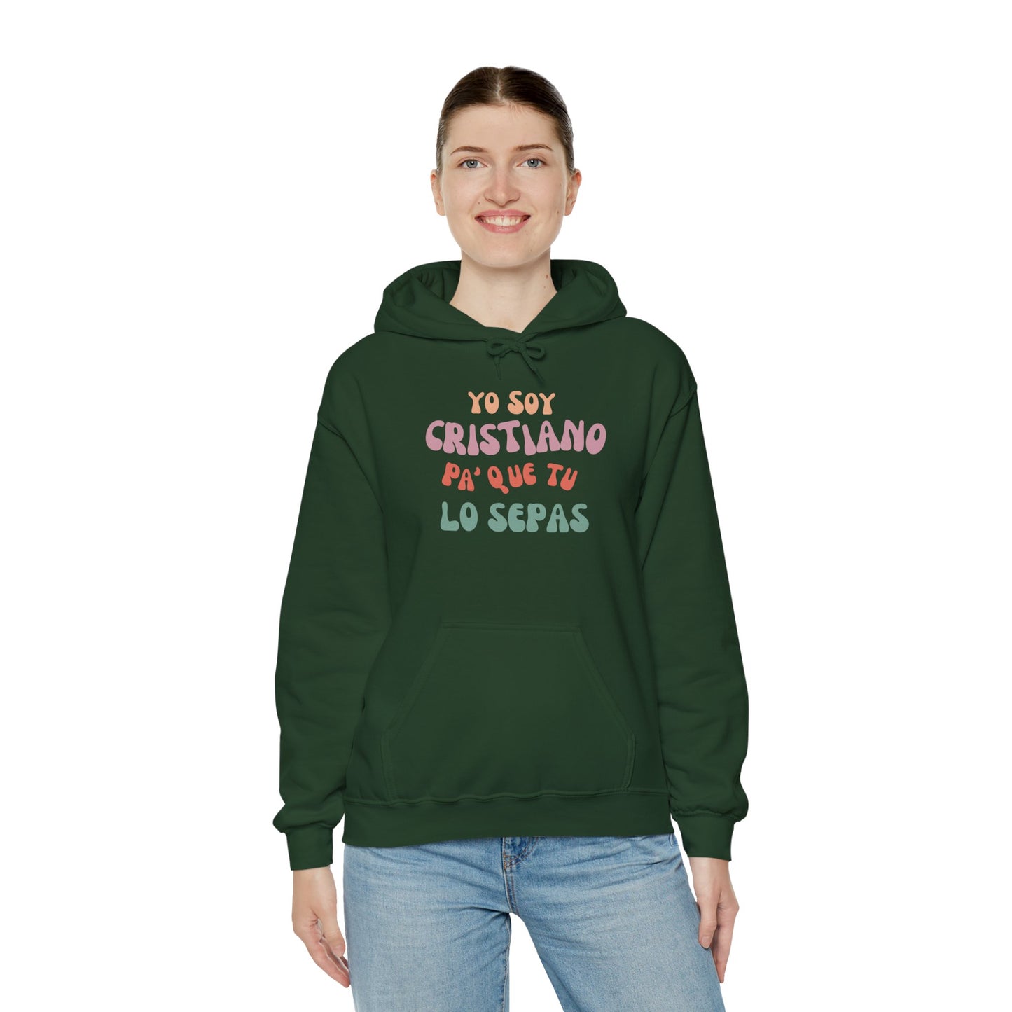 Unisex Heavy Blend Hooded Sweatshirt - 'Yo Soy Cristiano' Statement Sweatshirt