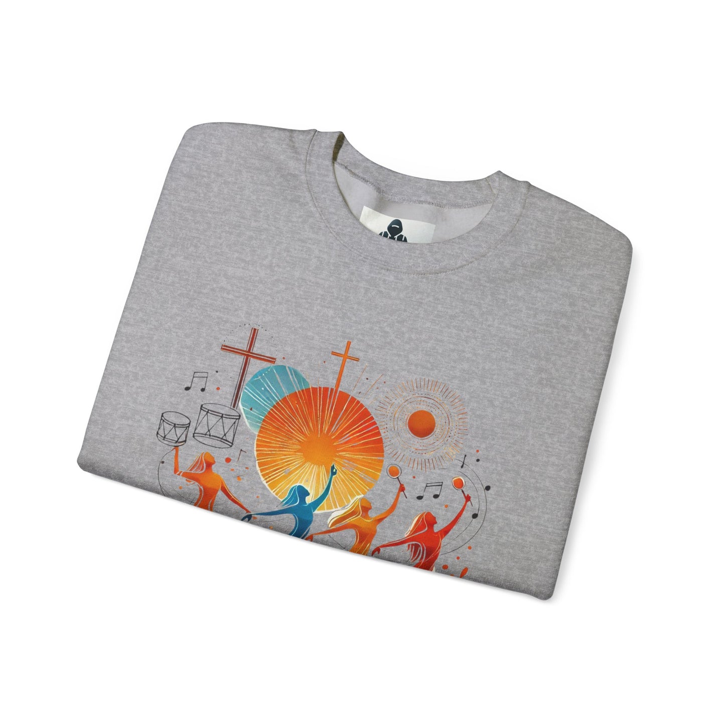 Danzando en cada Temporada Sweatshirt | Unisex Heavy Blend Crewneck with Colorful Dance Design
