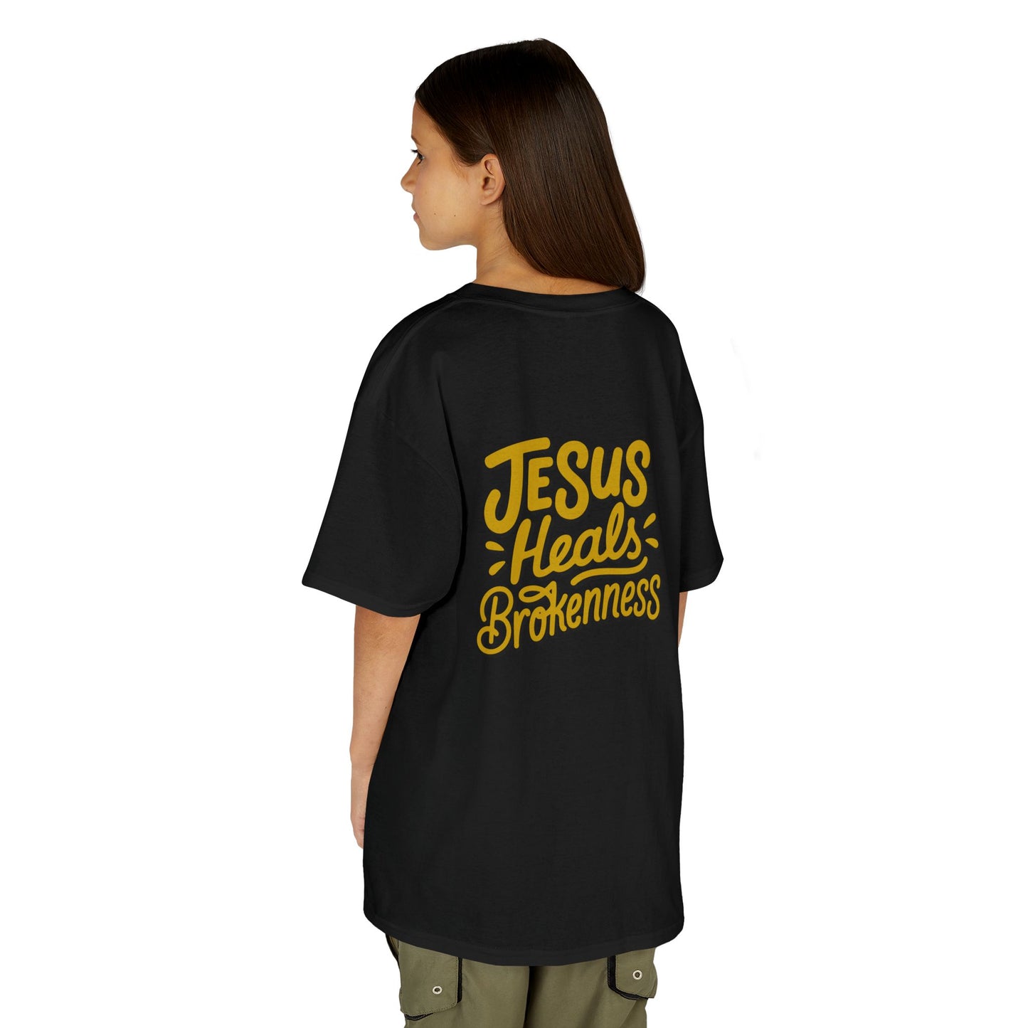 Kids Inspirational Tee - "Good" & "Jesus Heals Brokenness" - Perfect for Church, Gifts, Birthdays, Family Events