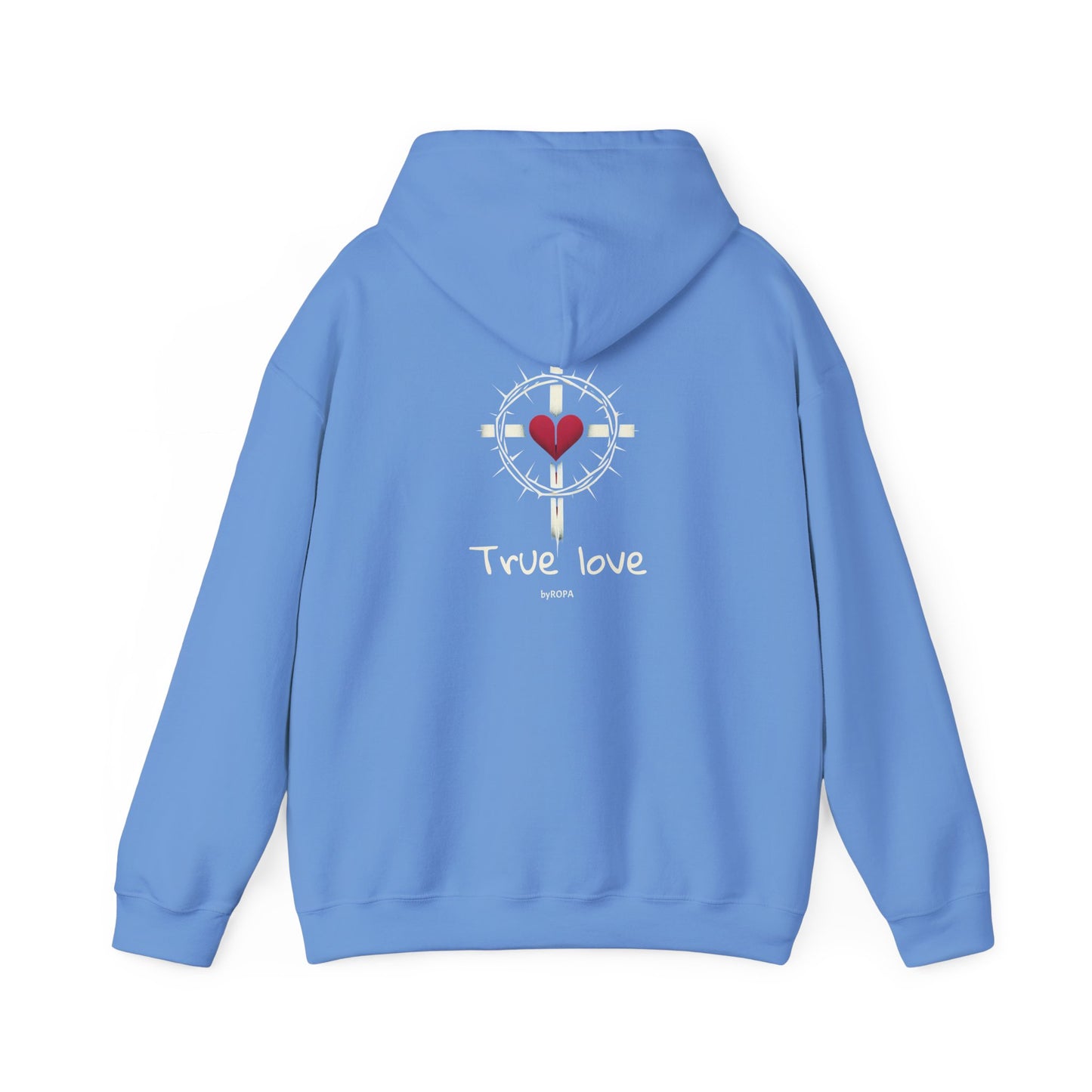 True Love Hoodie - Cozy Unisex Sweatshirt, Heart Design Gift, Valentine's Day Apparel, Casual Love Wear, Everyday Comfort