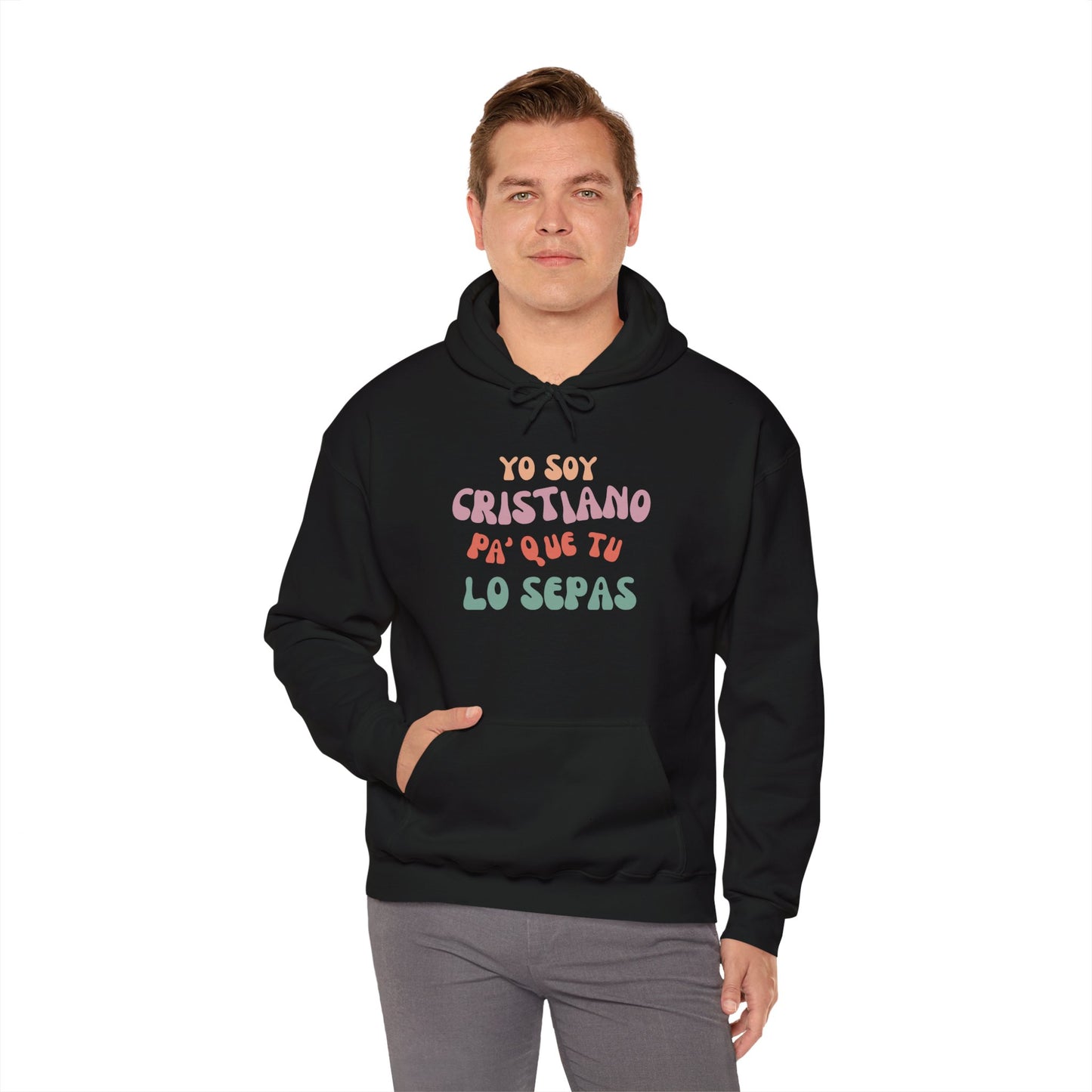 Unisex Heavy Blend Hooded Sweatshirt - 'Yo Soy Cristiano' Statement Sweatshirt