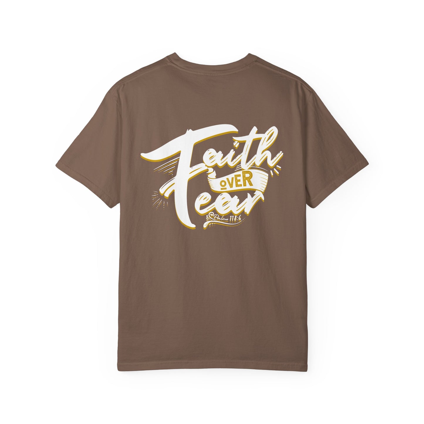 Faith Over Fear Graphic Tee, Inspirational T-Shirt, Christian Apparel, Unisex Religious Shirt, Powerfull Fashion