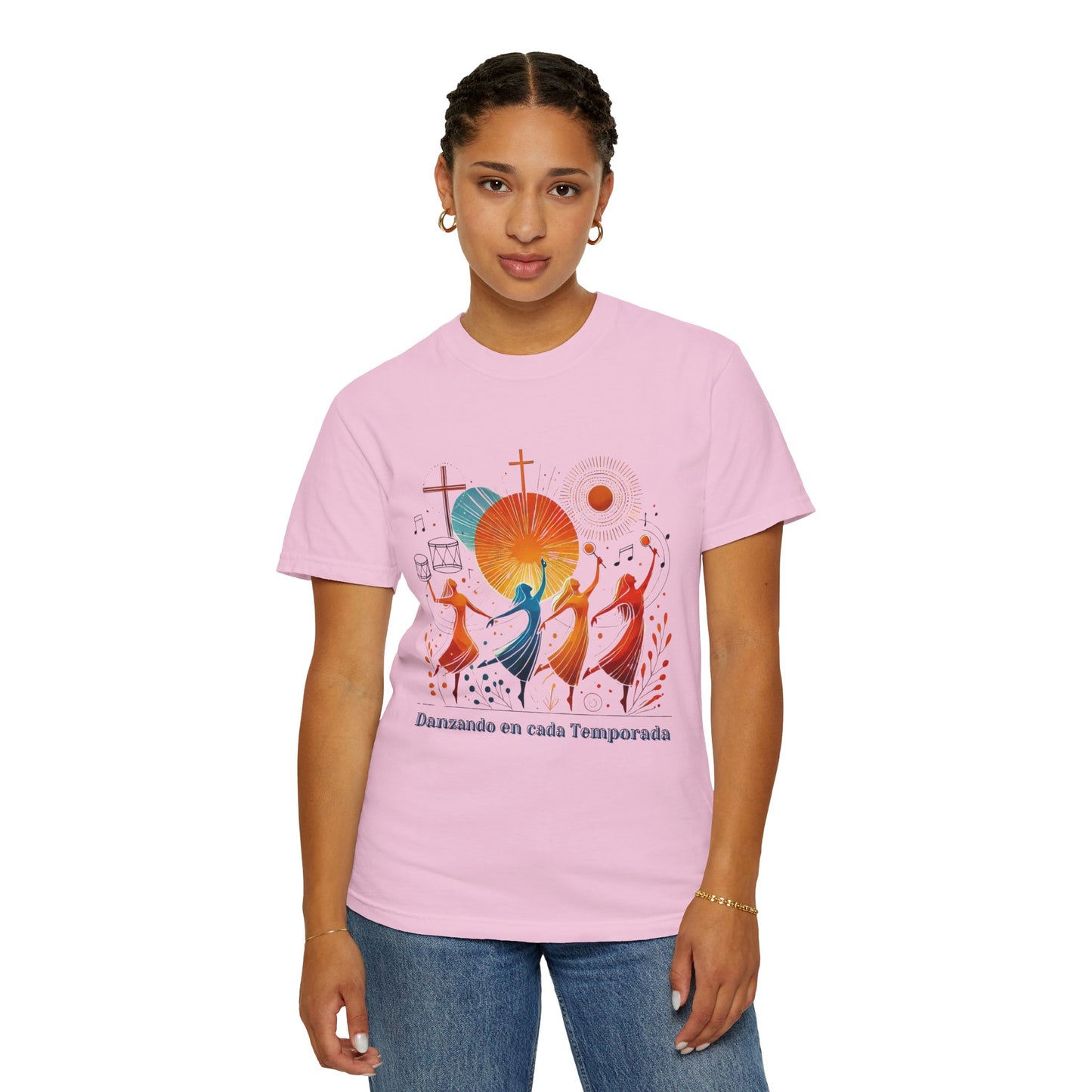 Unisex Garment-Dyed T-Shirt, Dance Design Tee, Seasonal Celebration Shirt, Gift for Dance Lovers, Festival Apparel
