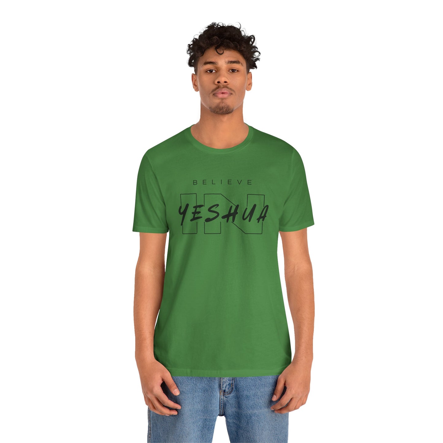 Unisex Short Sleeve Tee - 'Believe Yeshua' Inspirational Graphic Tee