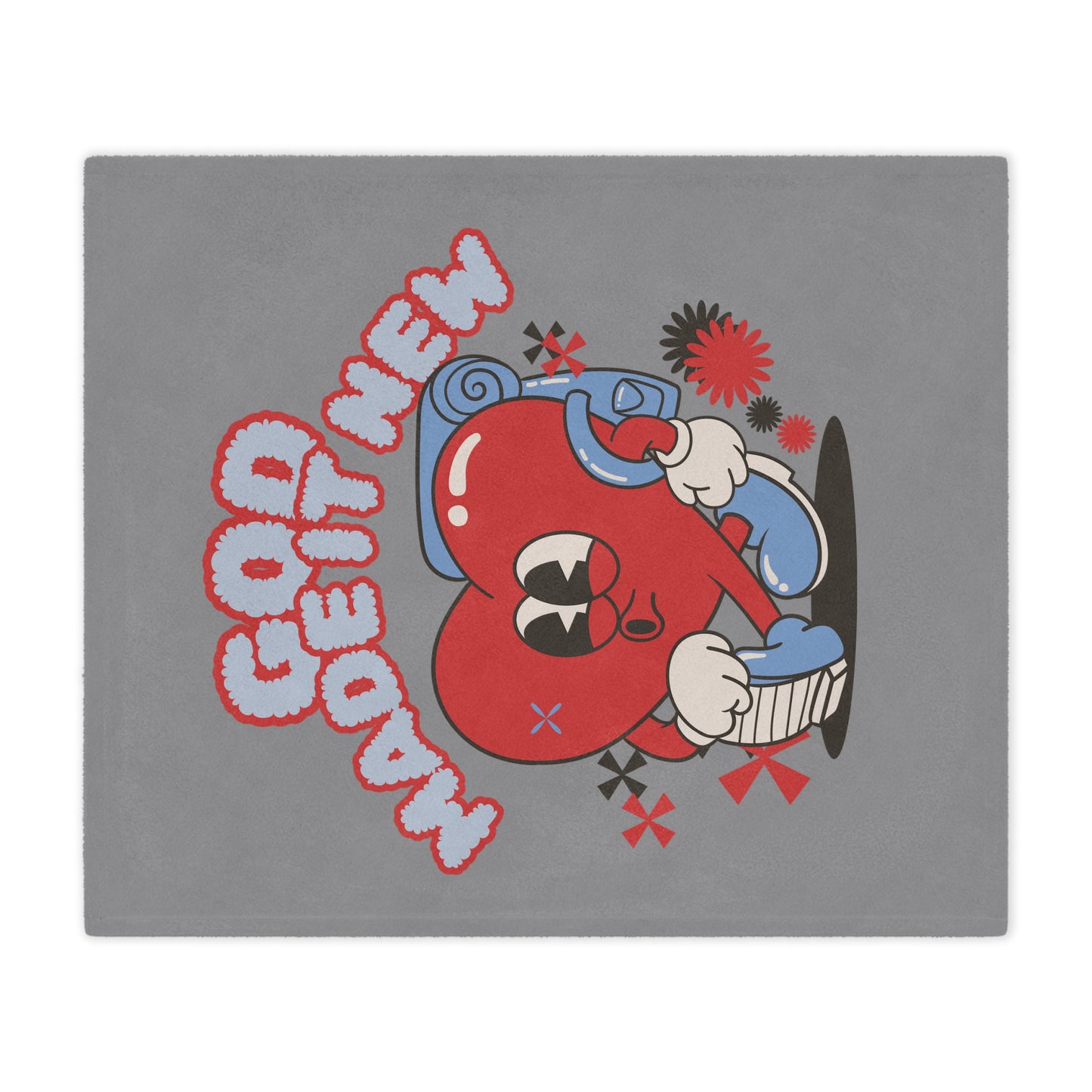 God Made It New Microfiber Blanket - Cozy Heart Design for Comfort and Inspiration