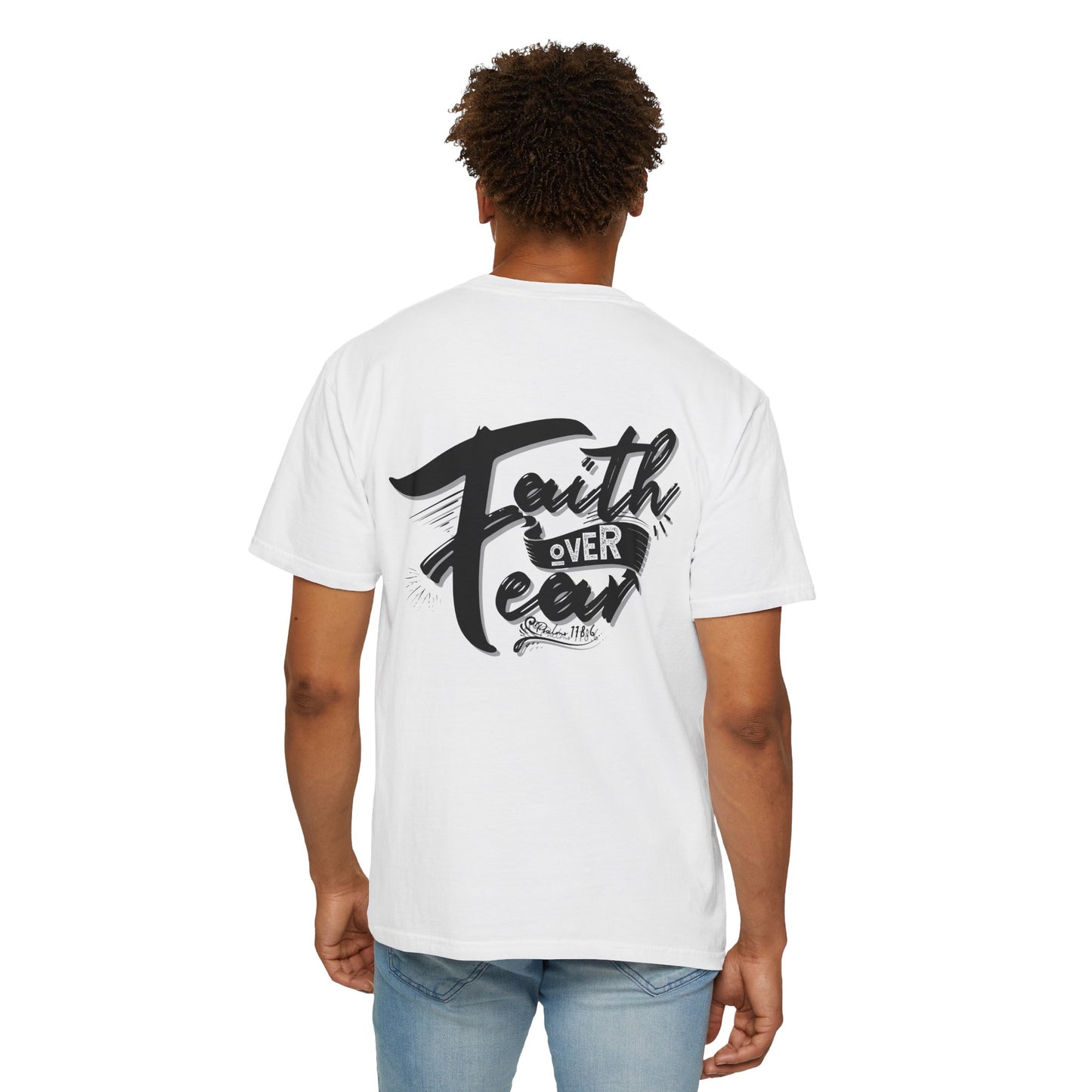 Faith Over Fear Graphic Tee, Inspirational T-Shirt, Christian Apparel, Unisex Religious Shirt, Powerfull Fashion