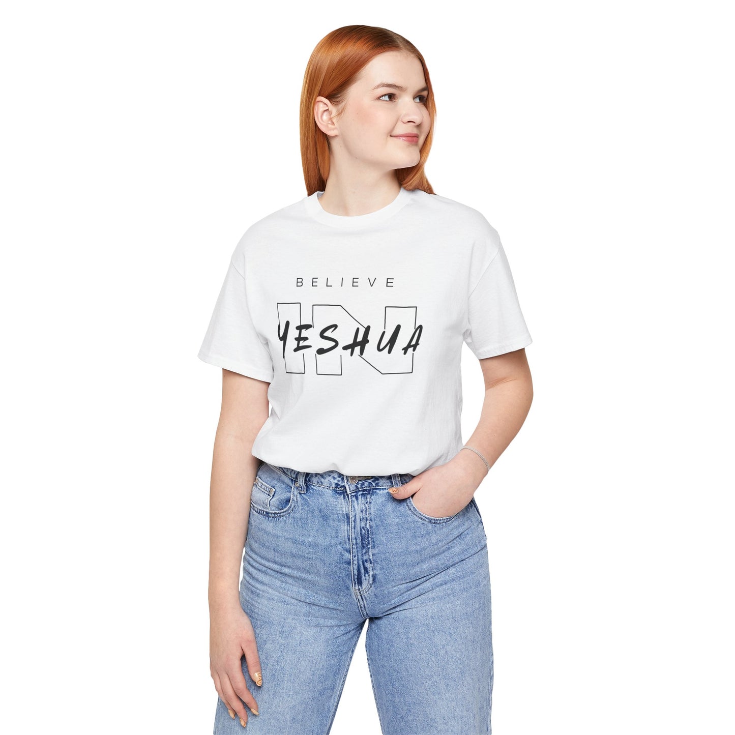 Unisex Short Sleeve Tee - 'Believe Yeshua' Inspirational Graphic Tee