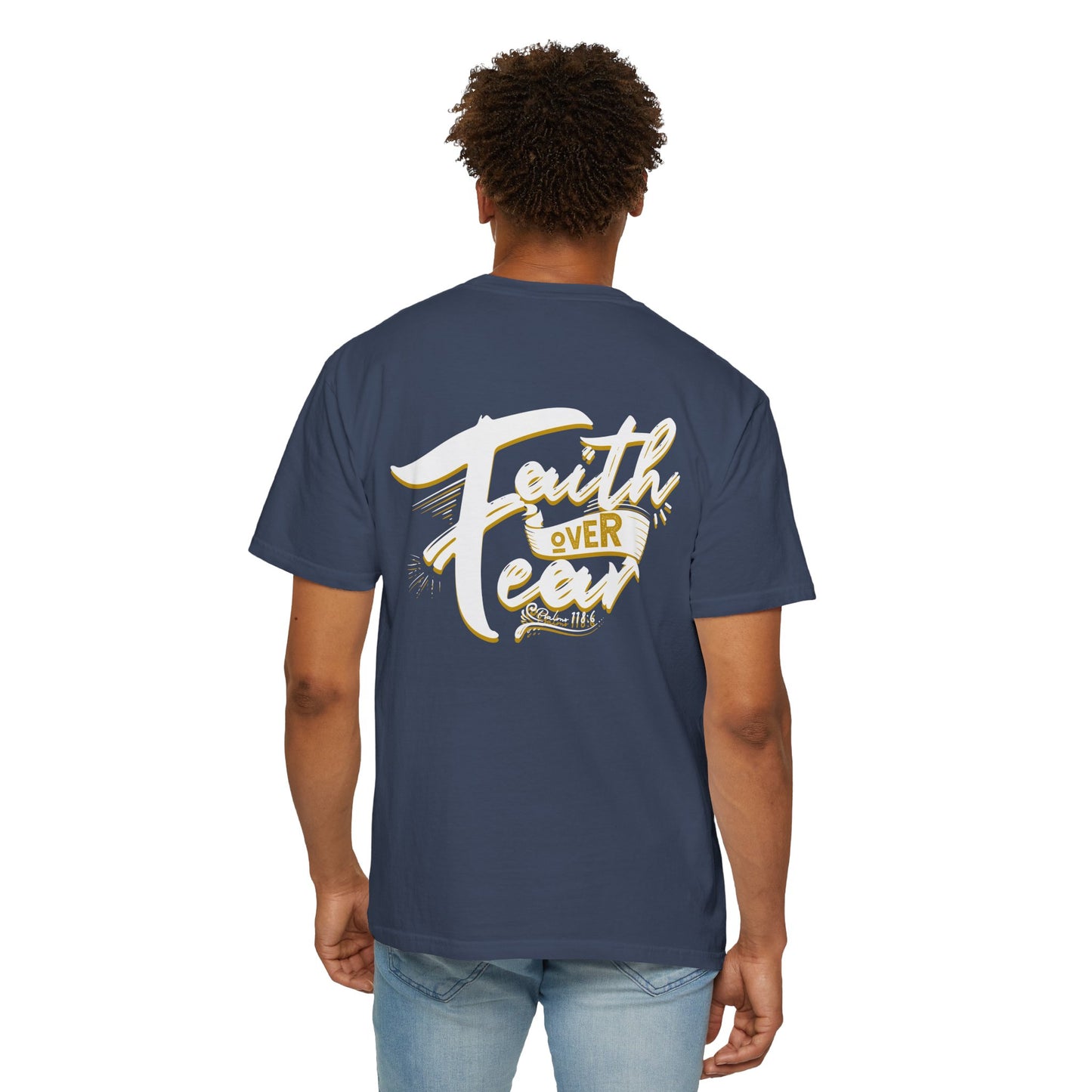 Faith Over Fear Graphic Tee, Inspirational T-Shirt, Christian Apparel, Unisex Religious Shirt, Powerfull Fashion