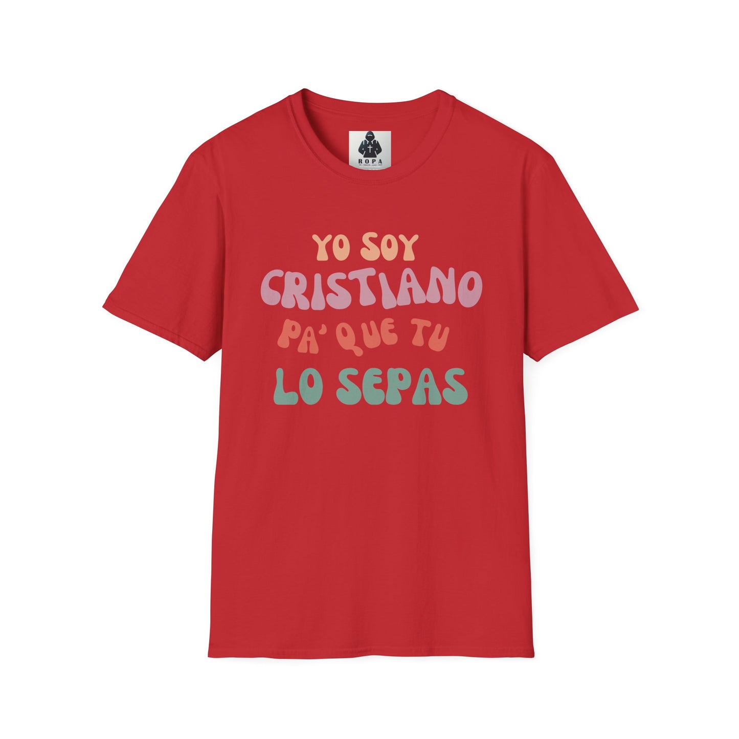 Yo Soy Cristiano Unisex Softstyle T-Shirt - Fun Statement Tee for Faith and Culture