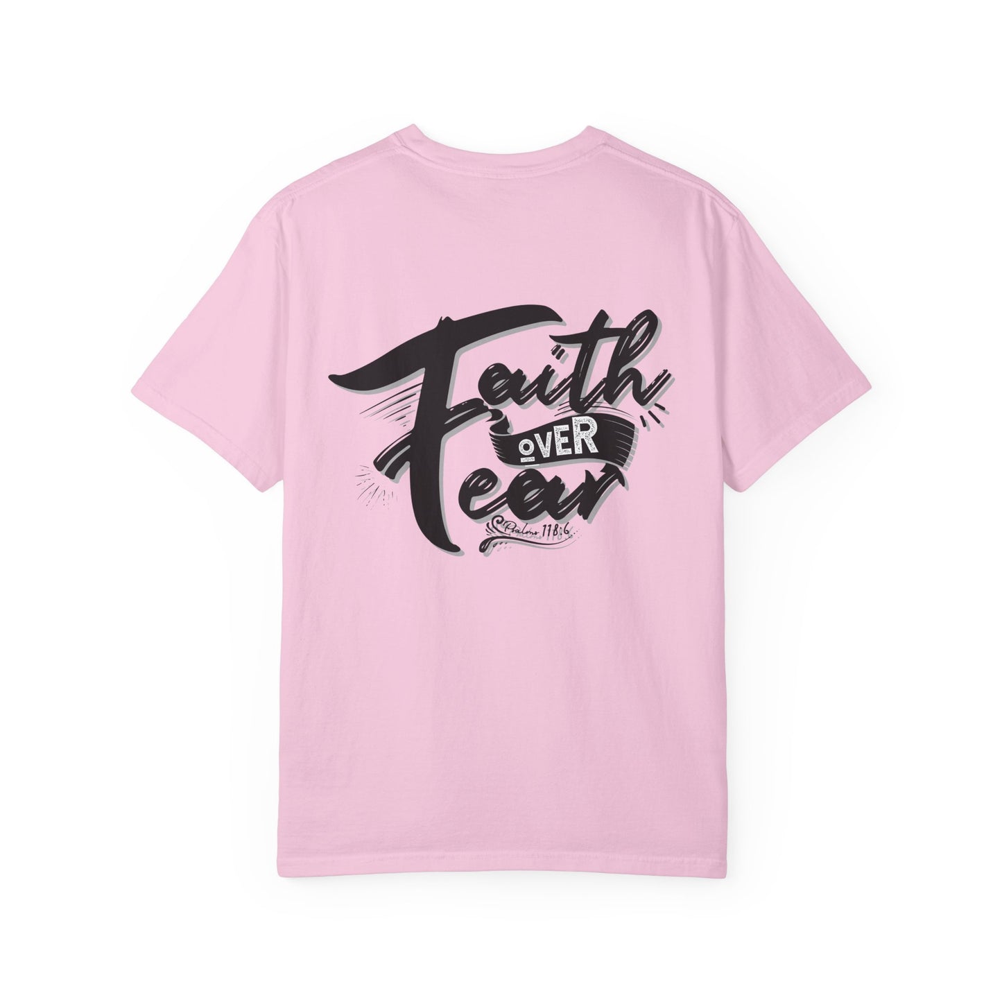 Faith Over Fear Graphic Tee, Inspirational T-Shirt, Christian Apparel, Unisex Religious Shirt, Powerfull Fashion