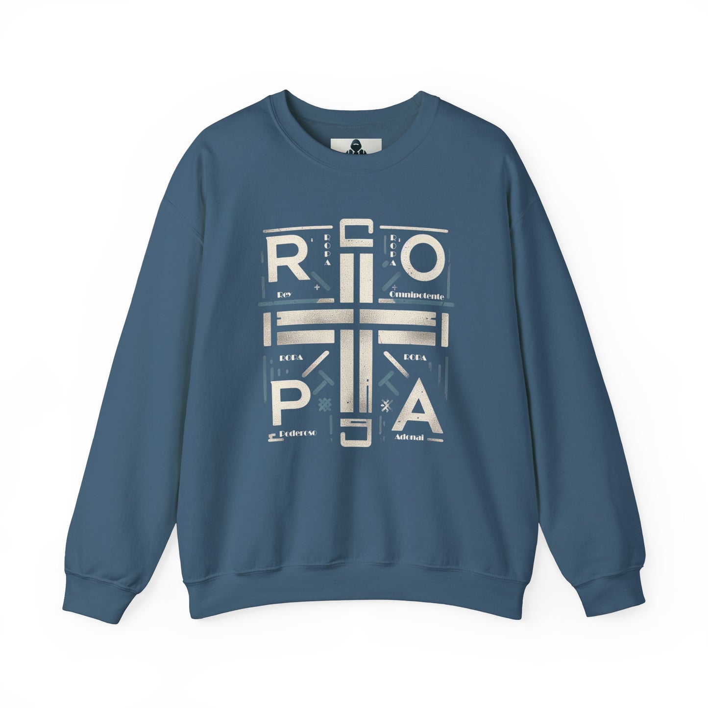 Eco-Friendly Graphic Crewneck Sweatshirt - R O P A Cruz Design