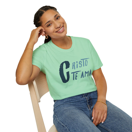 Unisex Softstyle T-Shirt - 'Cristo Te Ama' Inspirational Tee