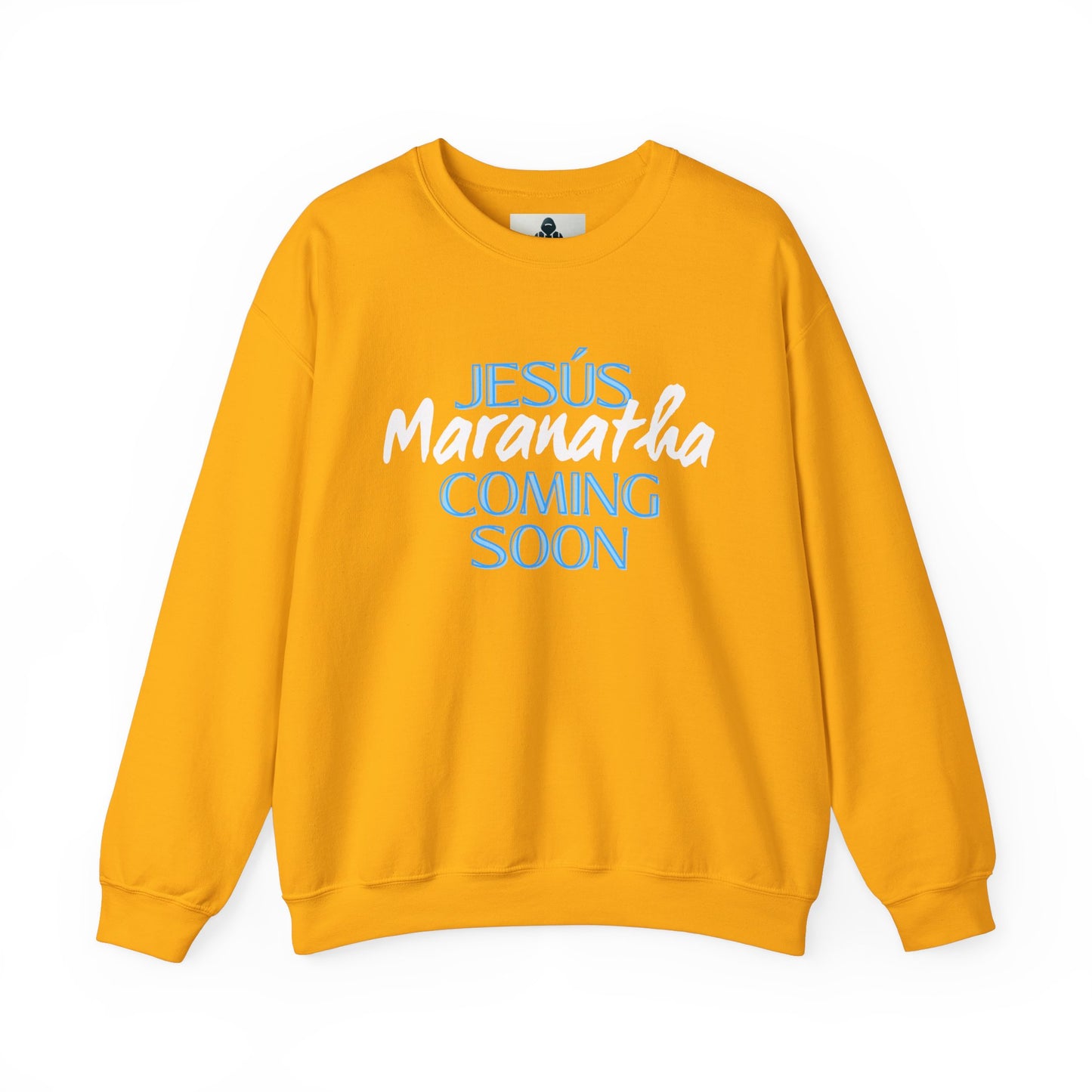 Unisex Heavy Blend™ Crewneck Sweatshirt - "JESÚS Maranatha COMING SOON" - Faith-Based Christian Apparel