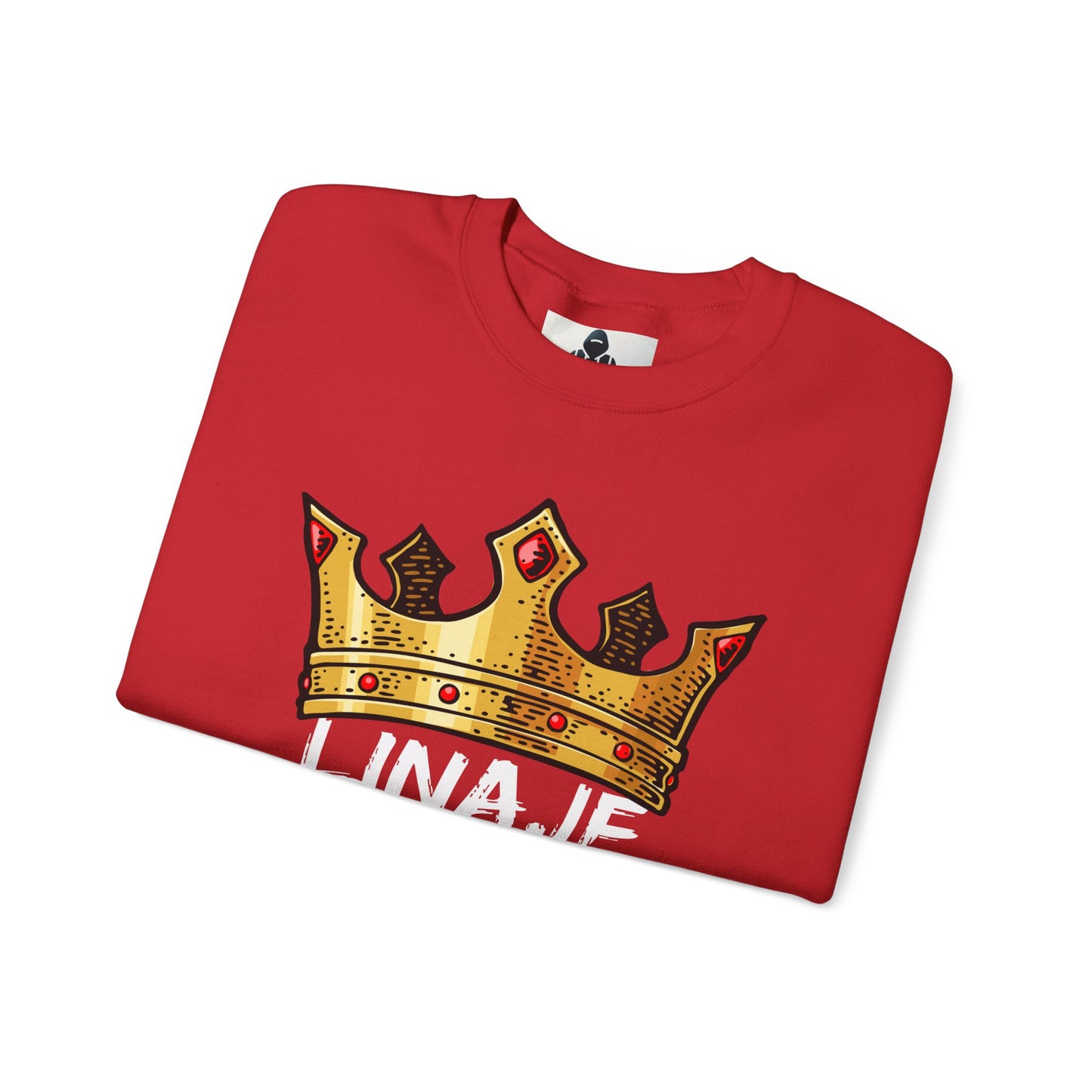 Crown Design Unisex Crewneck Sweatshirt - 'LINAJE REAL'