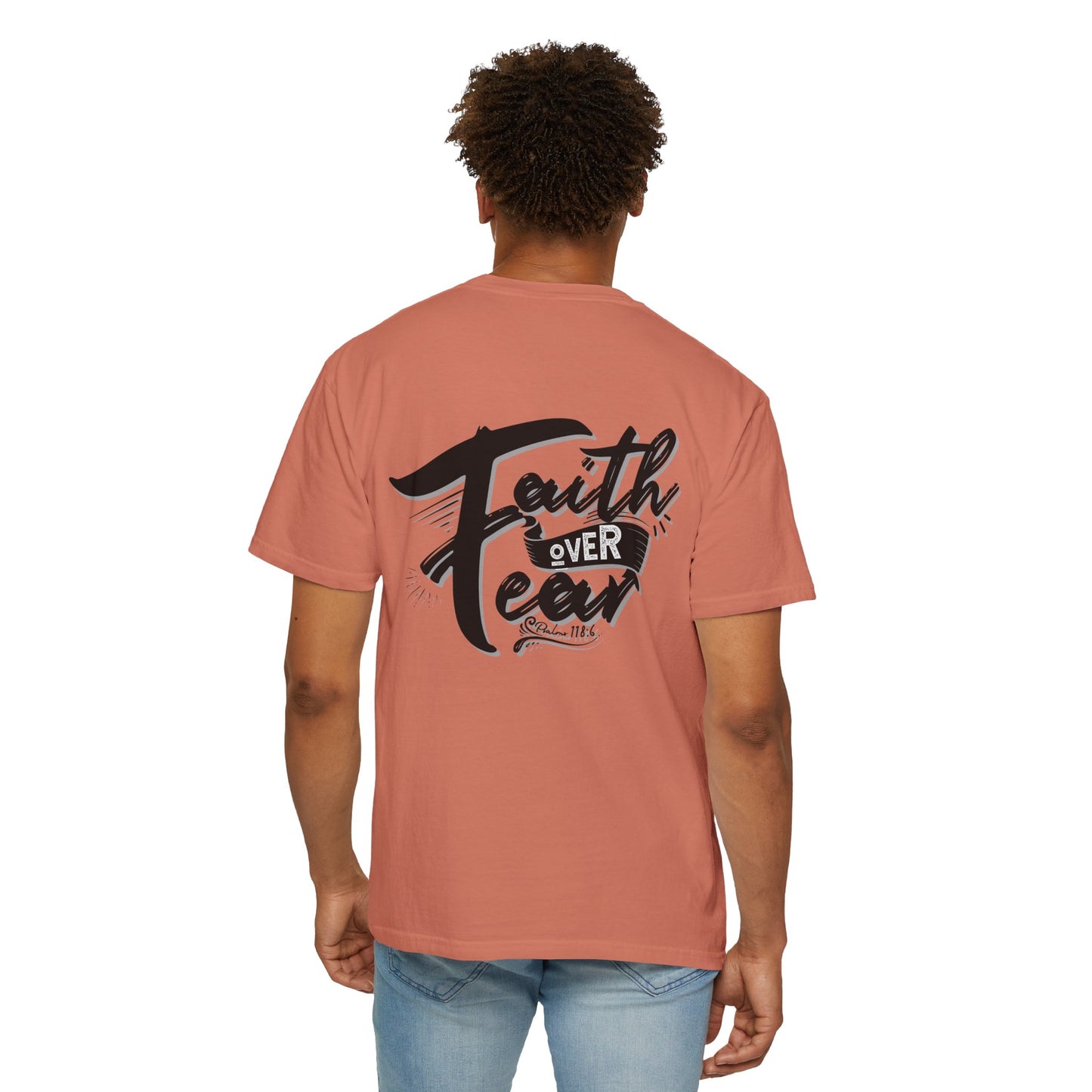 Faith Over Fear Graphic Tee, Inspirational T-Shirt, Christian Apparel, Unisex Religious Shirt, Powerfull Fashion