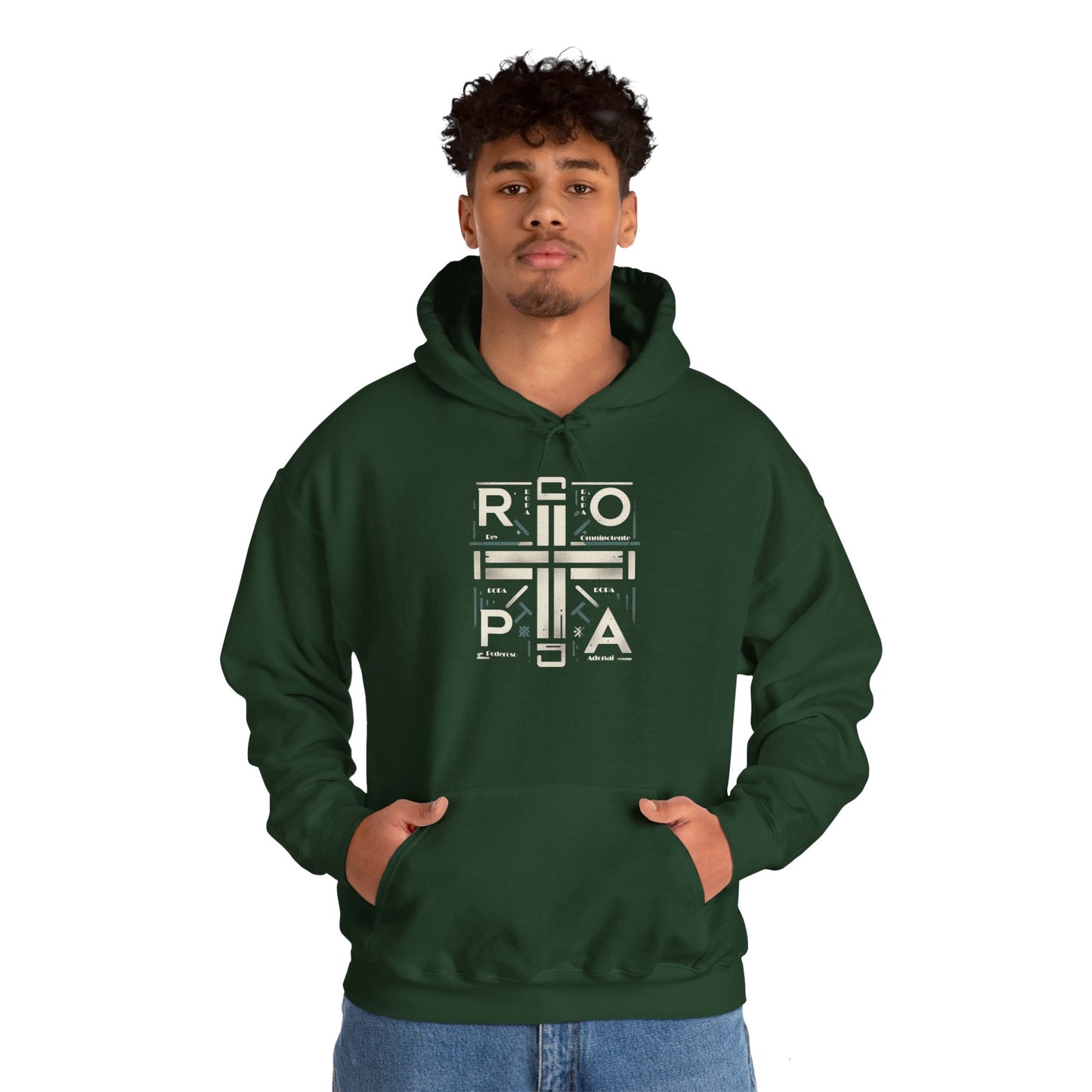 Minimalist Unisex Heavy Blend Hooded Sweatshirt - Stylish and Cozy