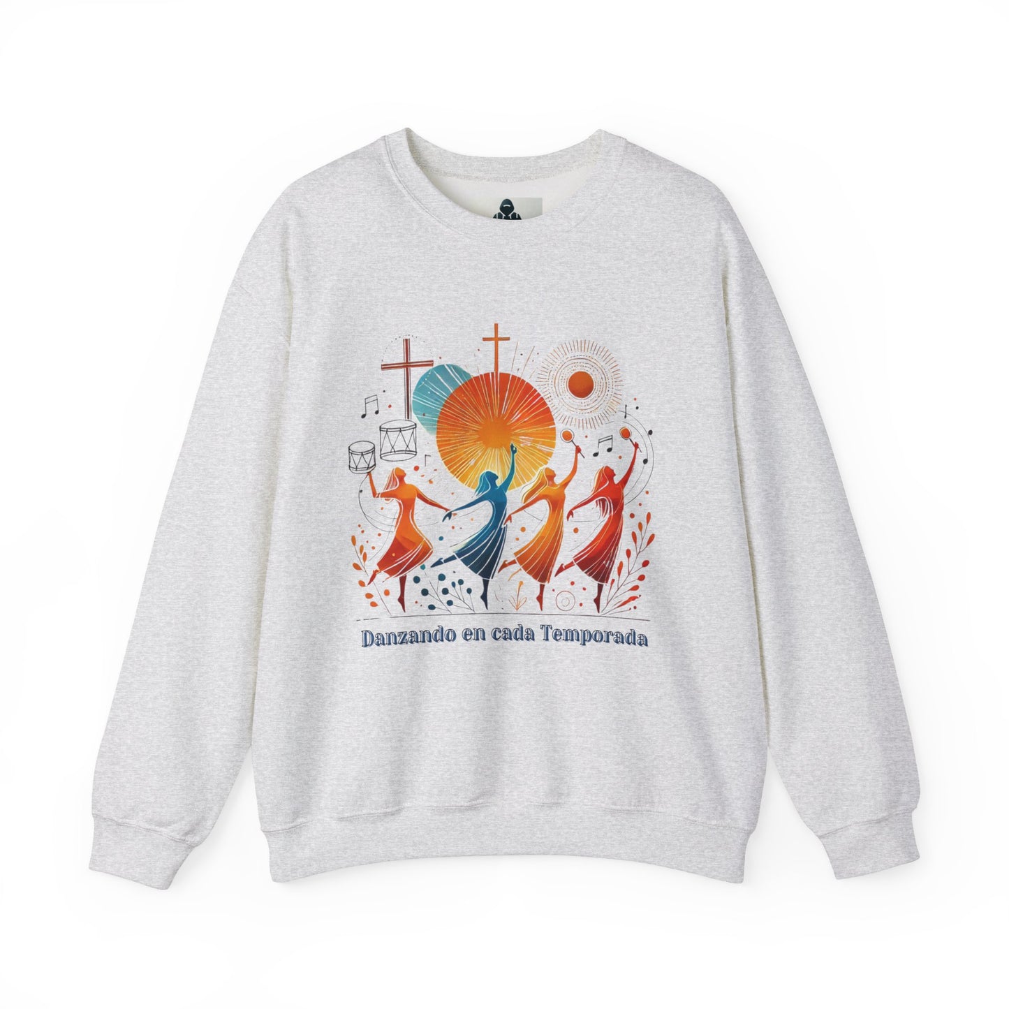 Danzando en cada Temporada Sweatshirt | Unisex Heavy Blend Crewneck with Colorful Dance Design