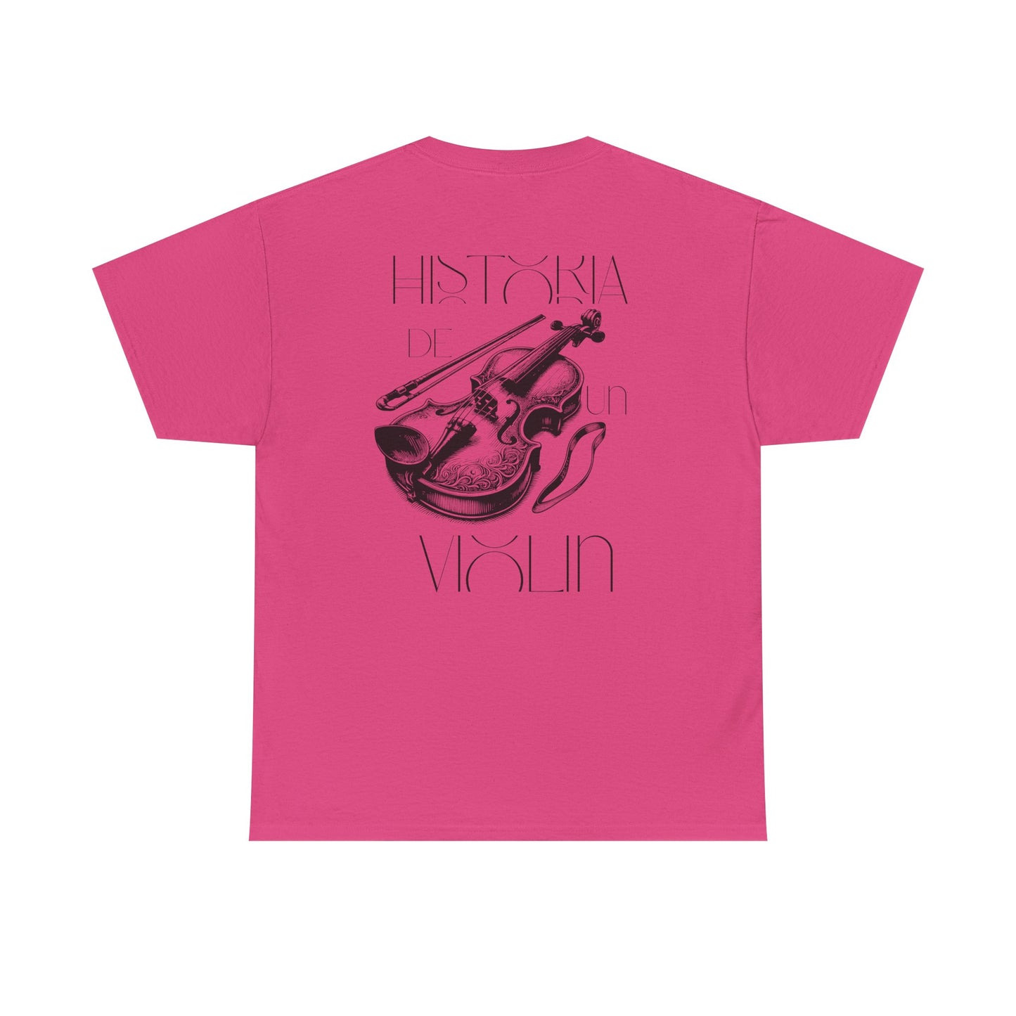 (Ropa Ft Hector David) Vintage Violin Graphic Tee, Unisex Cotton T-Shirt, Retro Violin Art, Perfect for Musicians, Music Lover Gift,