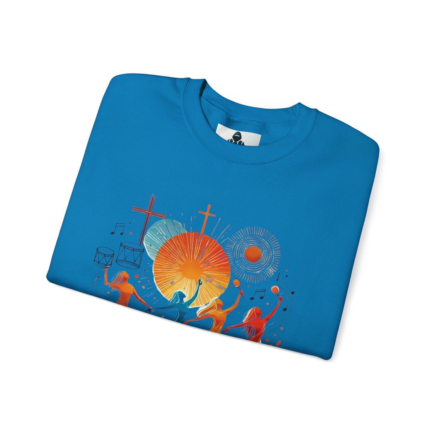 Danzando en cada Temporada Sweatshirt | Unisex Heavy Blend Crewneck with Colorful Dance Design