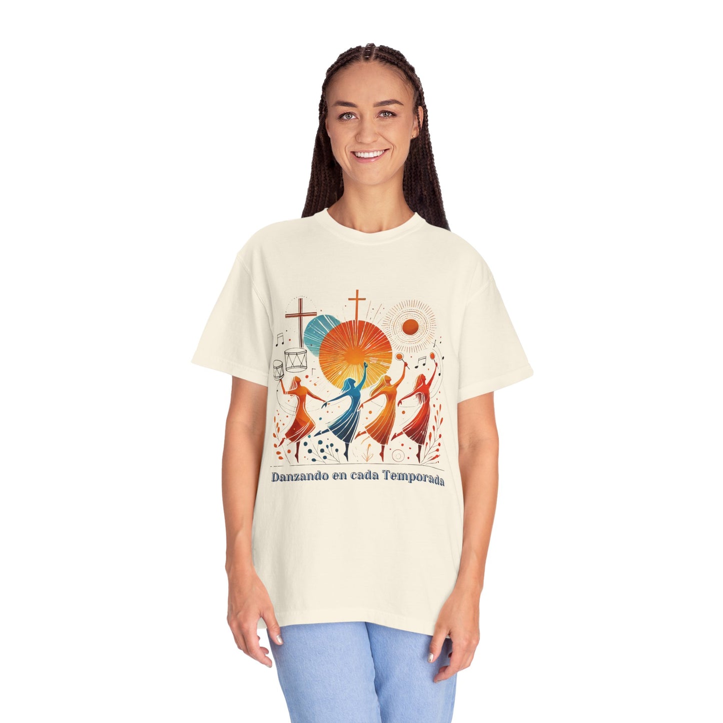 Unisex Garment-Dyed T-Shirt, Dance Design Tee, Seasonal Celebration Shirt, Gift for Dance Lovers, Festival Apparel