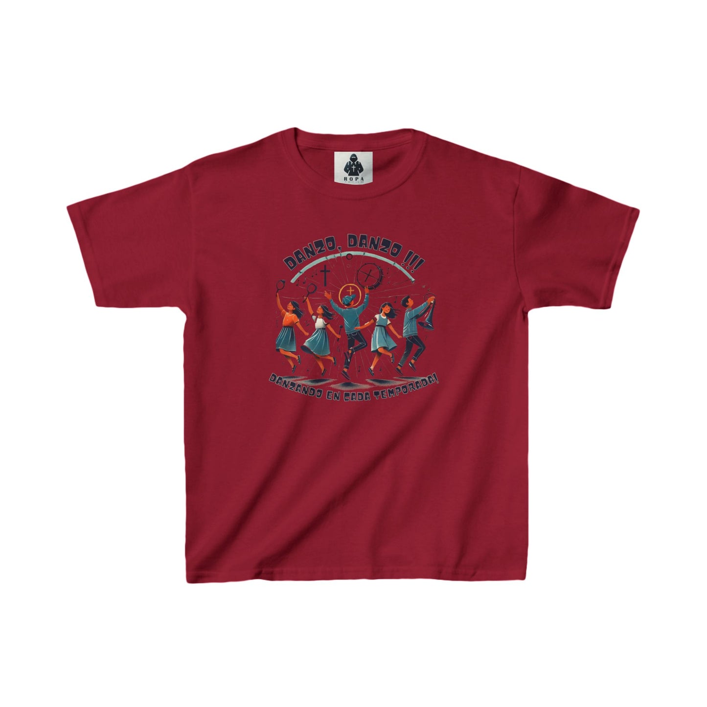 Dance Celebration Kids Heavy Cotton Tee - Fun & Stylish for Young Dancers