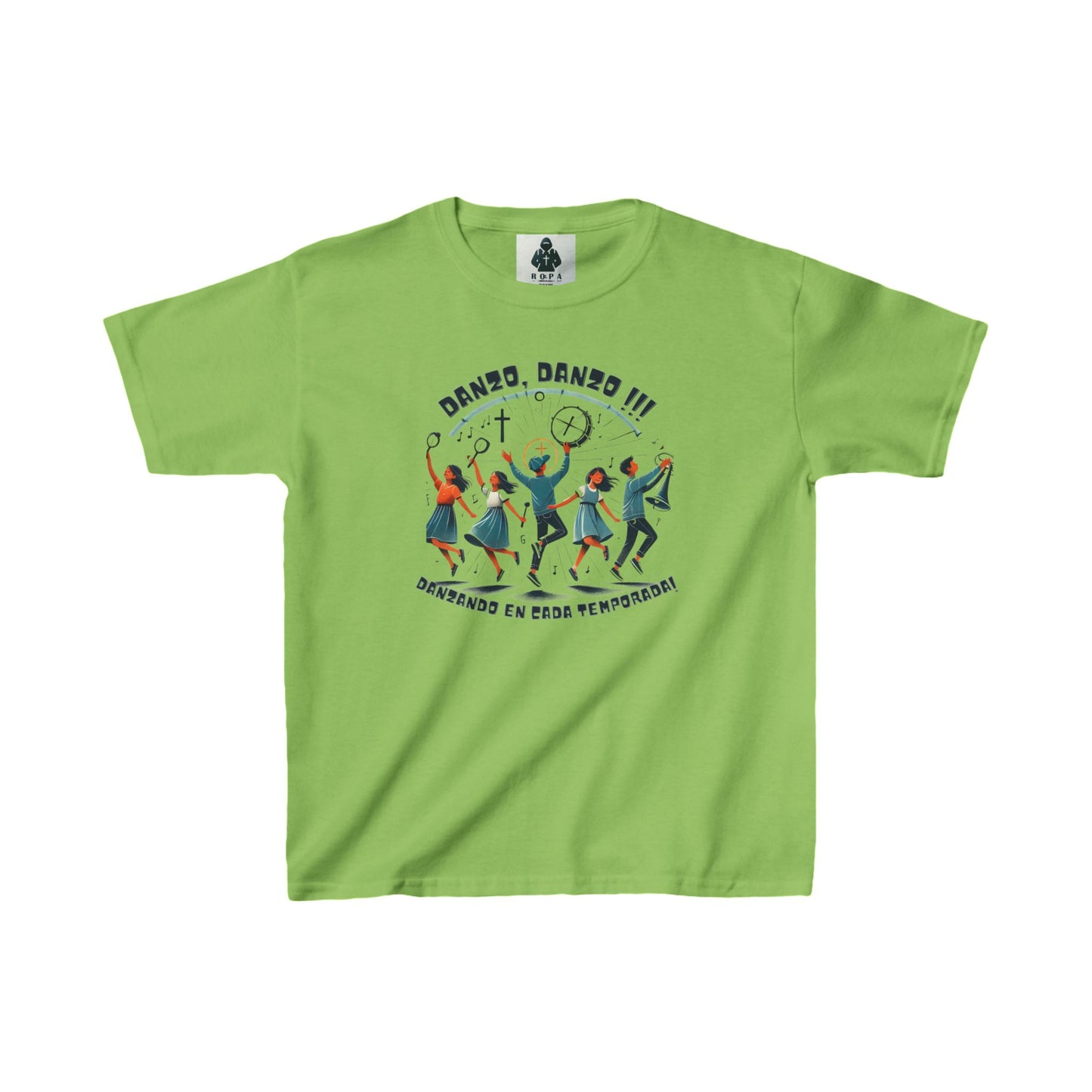 Dance Celebration Kids Heavy Cotton Tee - Fun & Stylish for Young Dancers