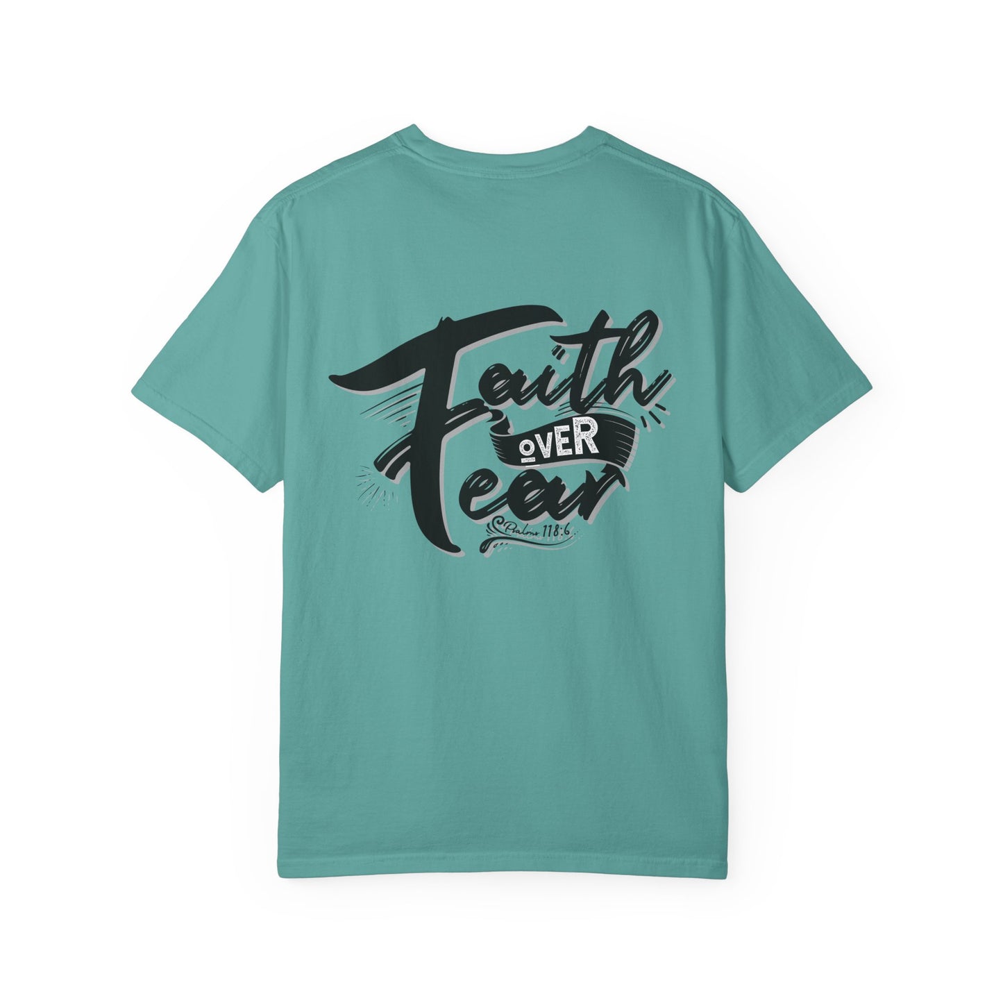 Faith Over Fear Graphic Tee, Inspirational T-Shirt, Christian Apparel, Unisex Religious Shirt, Powerfull Fashion