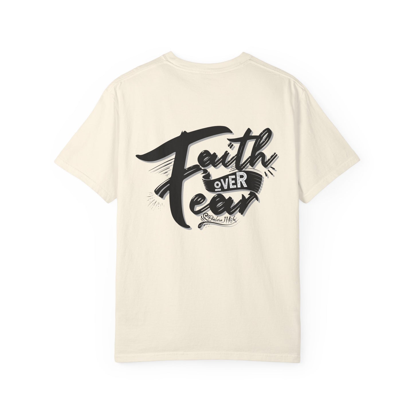 Faith Over Fear Graphic Tee, Inspirational T-Shirt, Christian Apparel, Unisex Religious Shirt, Powerfull Fashion
