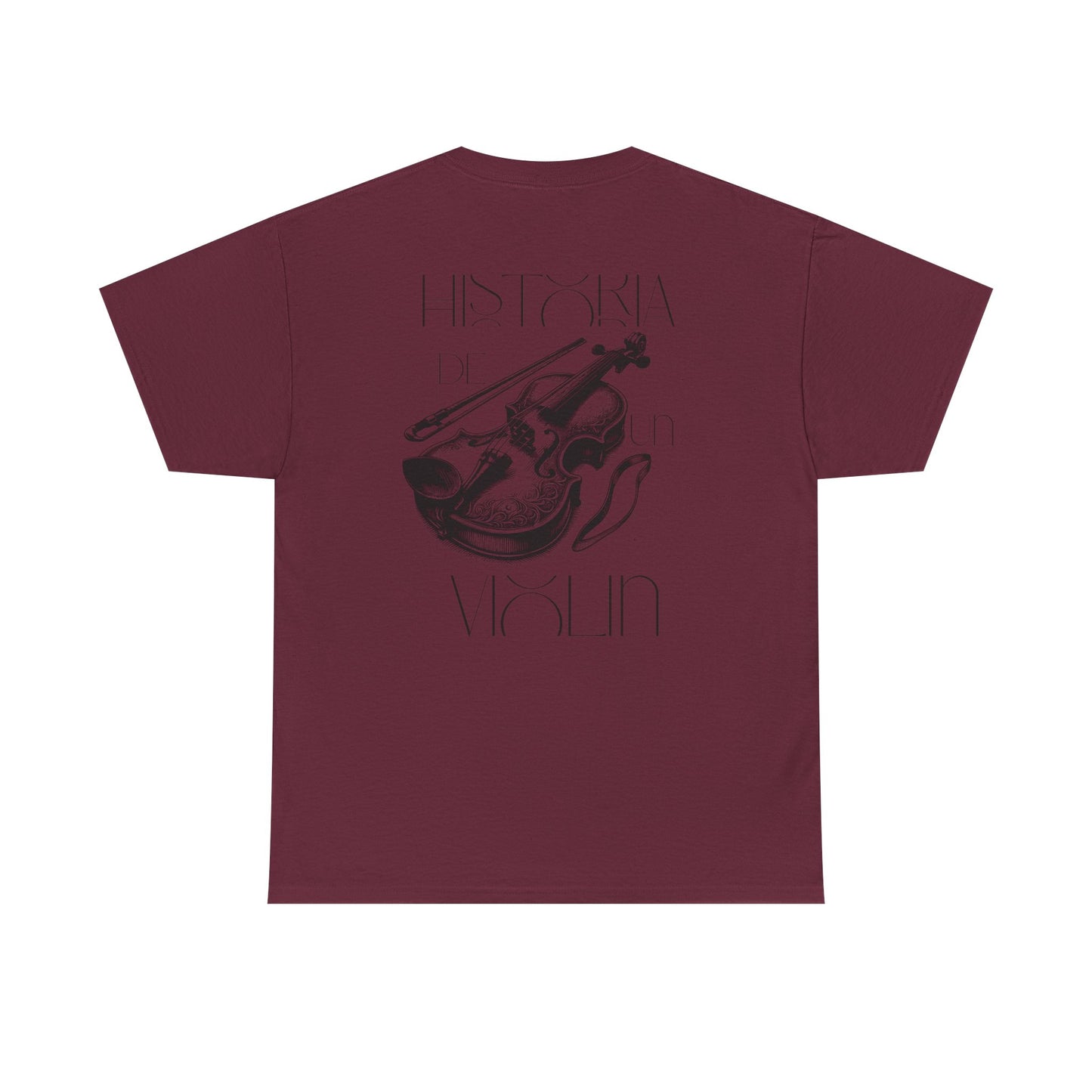 (Ropa Ft Hector David) Vintage Violin Graphic Tee, Unisex Cotton T-Shirt, Retro Violin Art, Perfect for Musicians, Music Lover Gift,