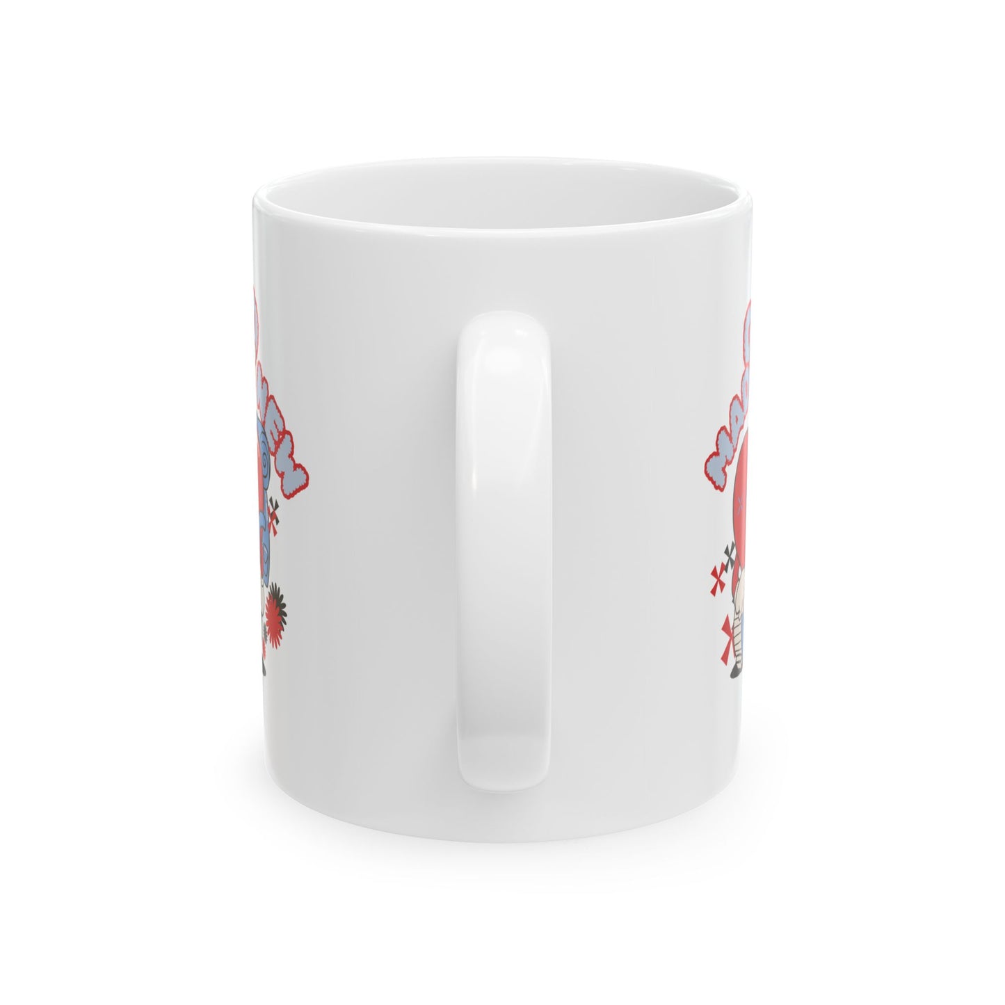 Playful Ceramic Mug - Unique Design for Coffee Lovers