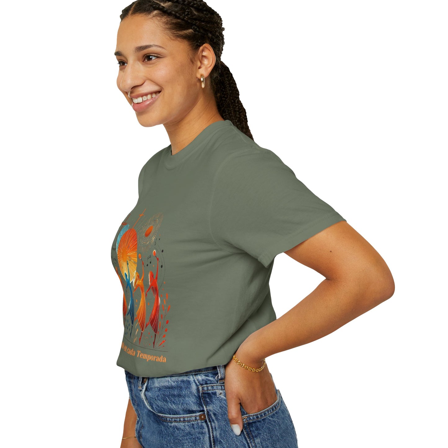 Unisex Garment-Dyed T-Shirt, Dance Design Tee, Seasonal Celebration Shirt, Gift for Dance Lovers, Festival Apparel
