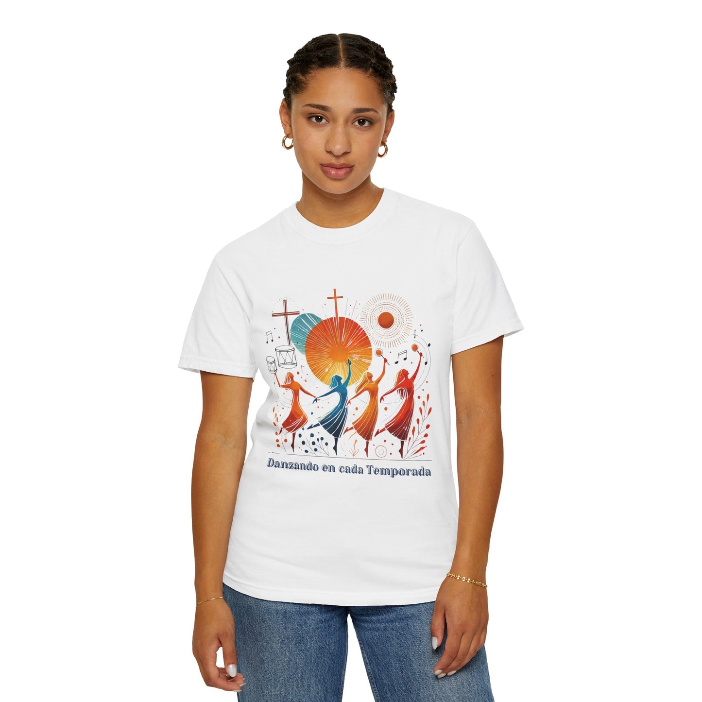 Unisex Garment-Dyed T-Shirt, Dance Design Tee, Seasonal Celebration Shirt, Gift for Dance Lovers, Festival Apparel