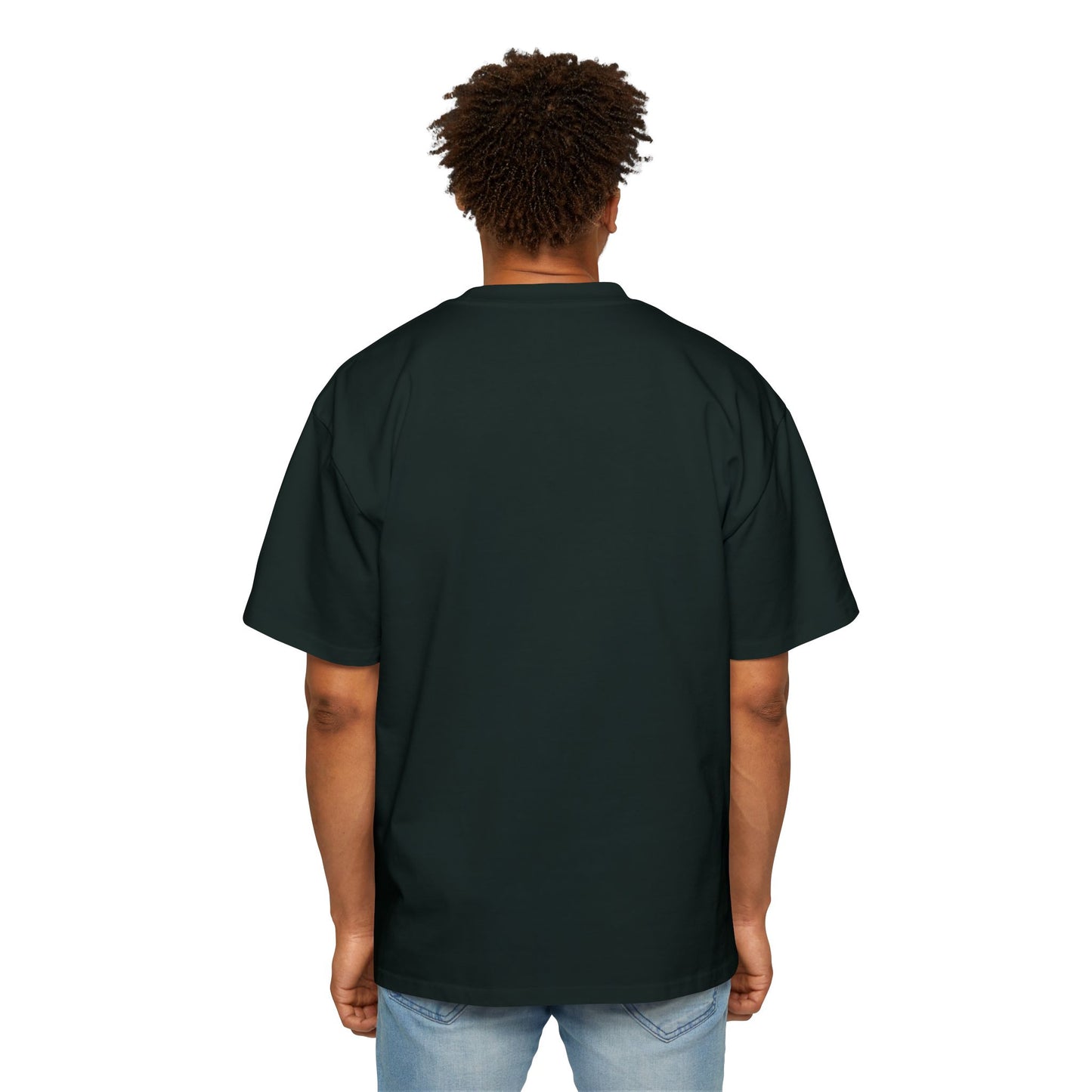 Men's Heavy Oversized Tee - Believe Yeshua Graphic Shirt