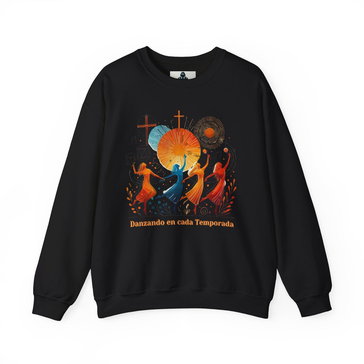 Danzando en cada Temporada Sweatshirt | Unisex Heavy Blend Crewneck with Colorful Dance Design