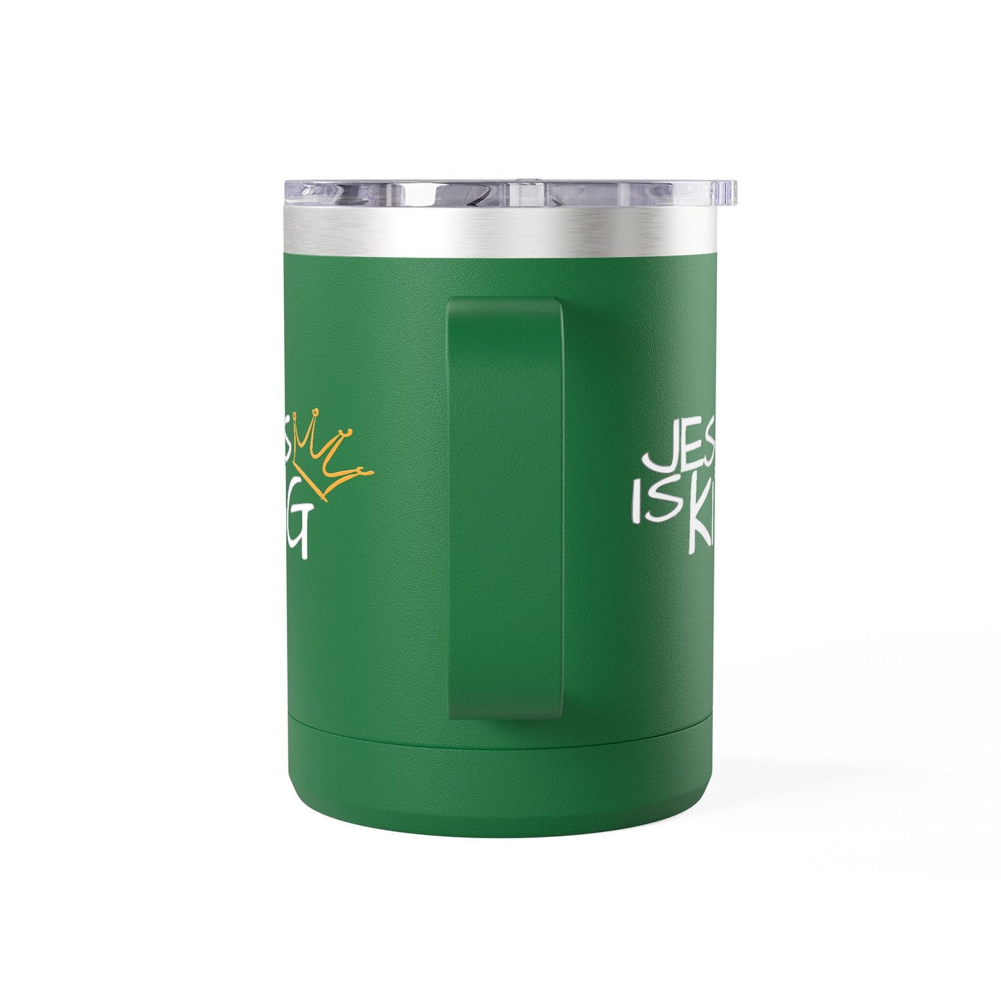 Inspirational Jesus Is King Coffee Mug Tumbler | 15oz, Faith Gift, Christian Cup, Religious Drinkware, Unique Keepsake