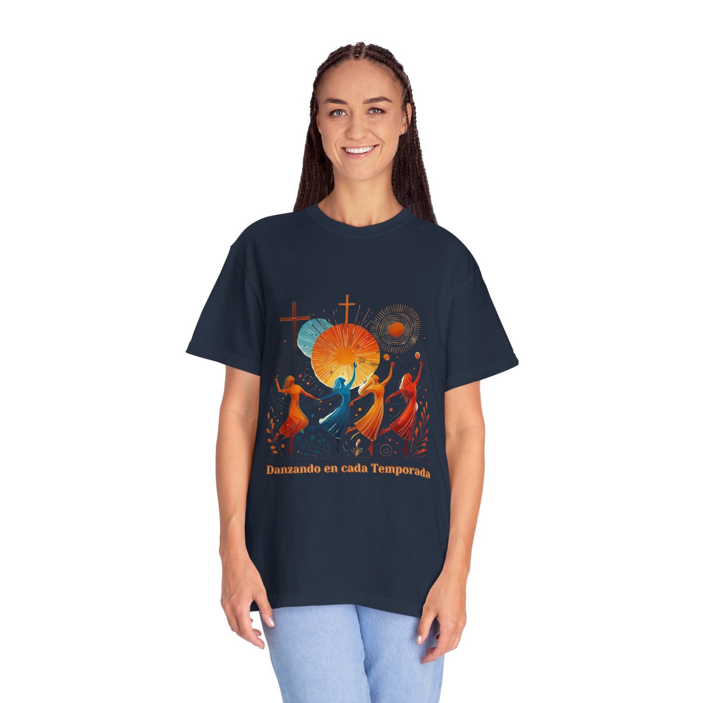 Unisex Garment-Dyed T-Shirt, Dance Design Tee, Seasonal Celebration Shirt, Gift for Dance Lovers, Festival Apparel