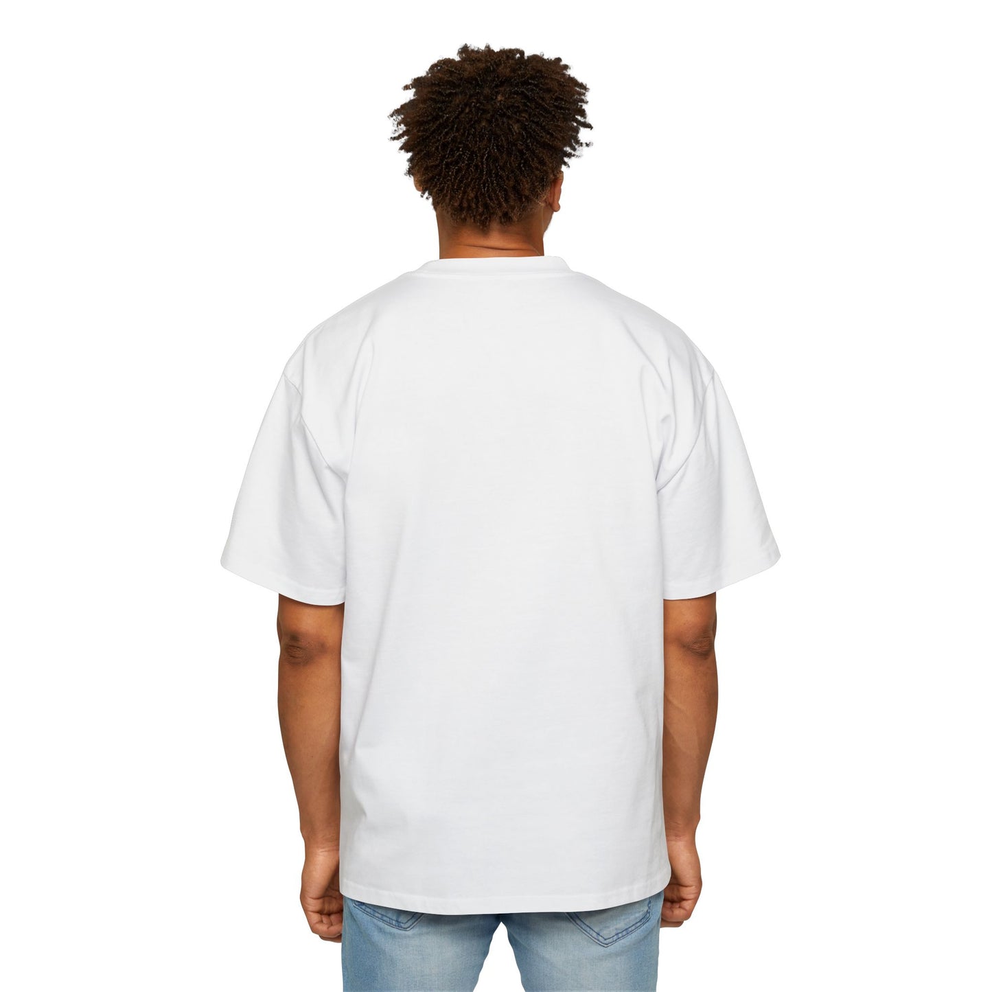 Men's Heavy Oversized Tee - Believe Yeshua Graphic Shirt