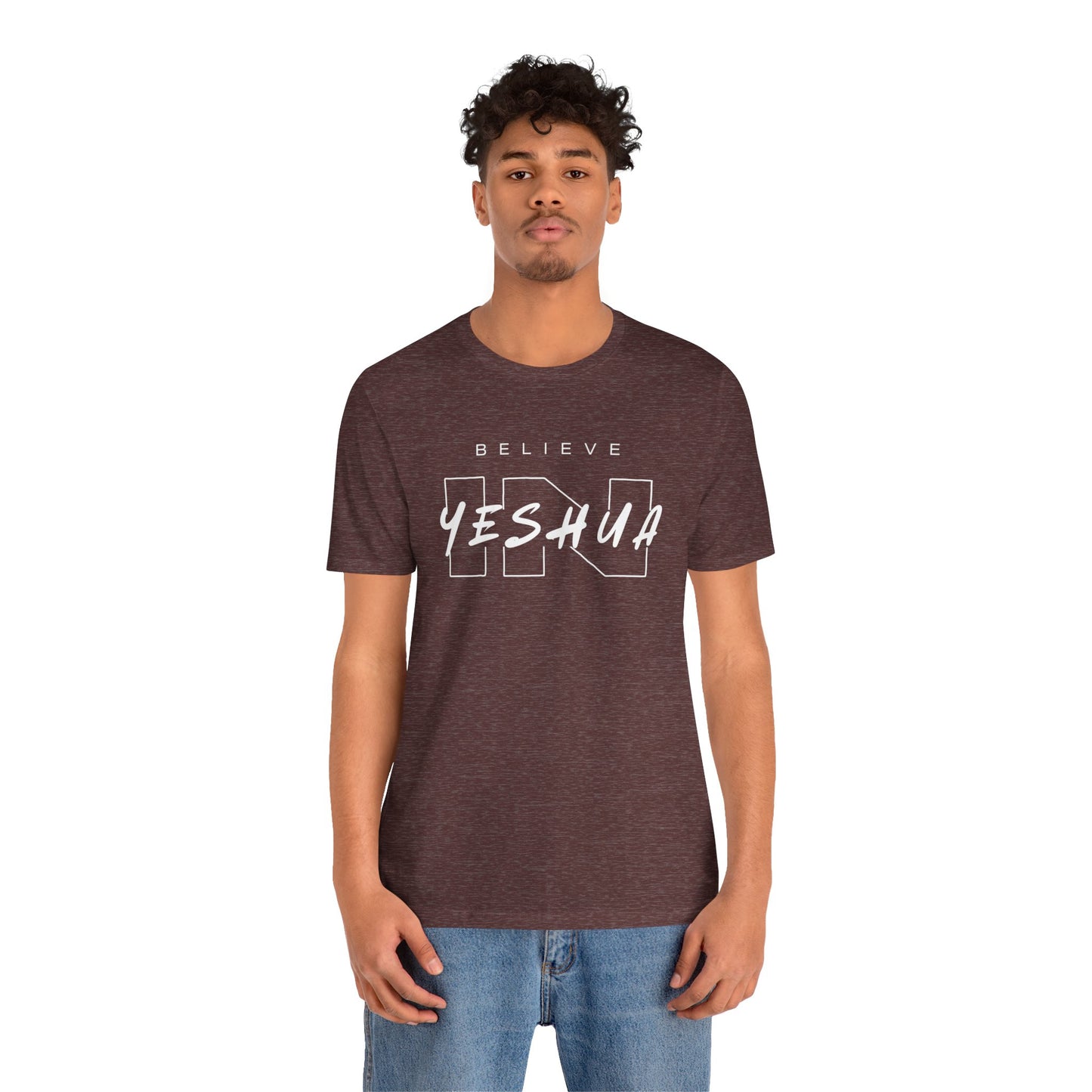 Unisex Short Sleeve Tee - 'Believe Yeshua' Inspirational Graphic Tee