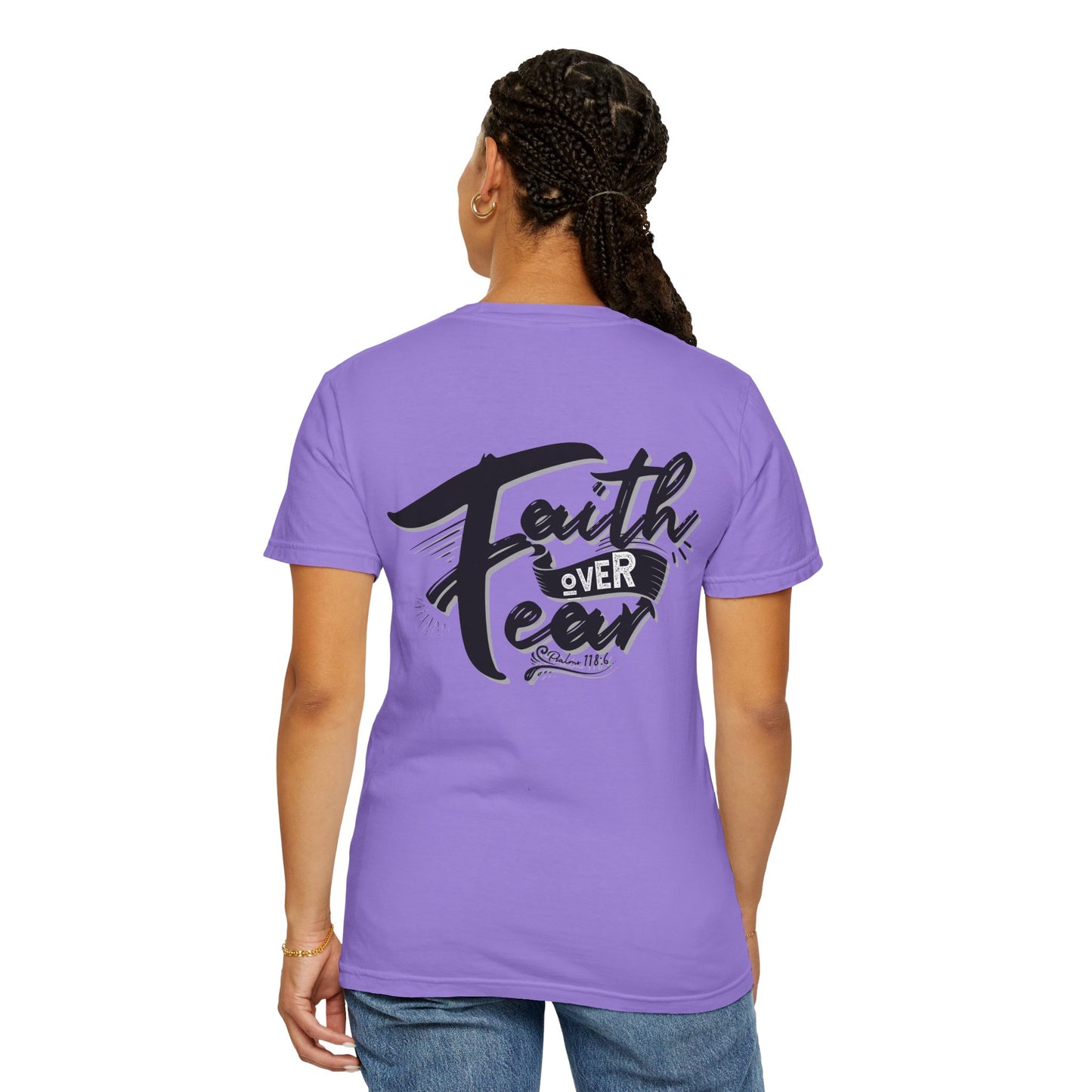 Faith Over Fear Graphic Tee, Inspirational T-Shirt, Christian Apparel, Unisex Religious Shirt, Powerfull Fashion
