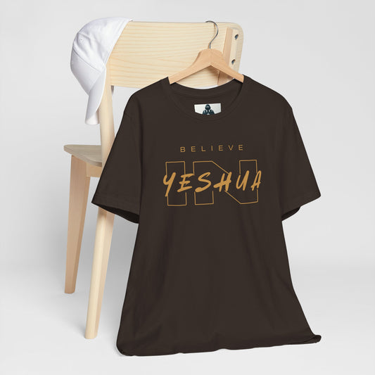 Unisex Short Sleeve Tee - 'Believe Yeshua' Inspirational Graphic Tee