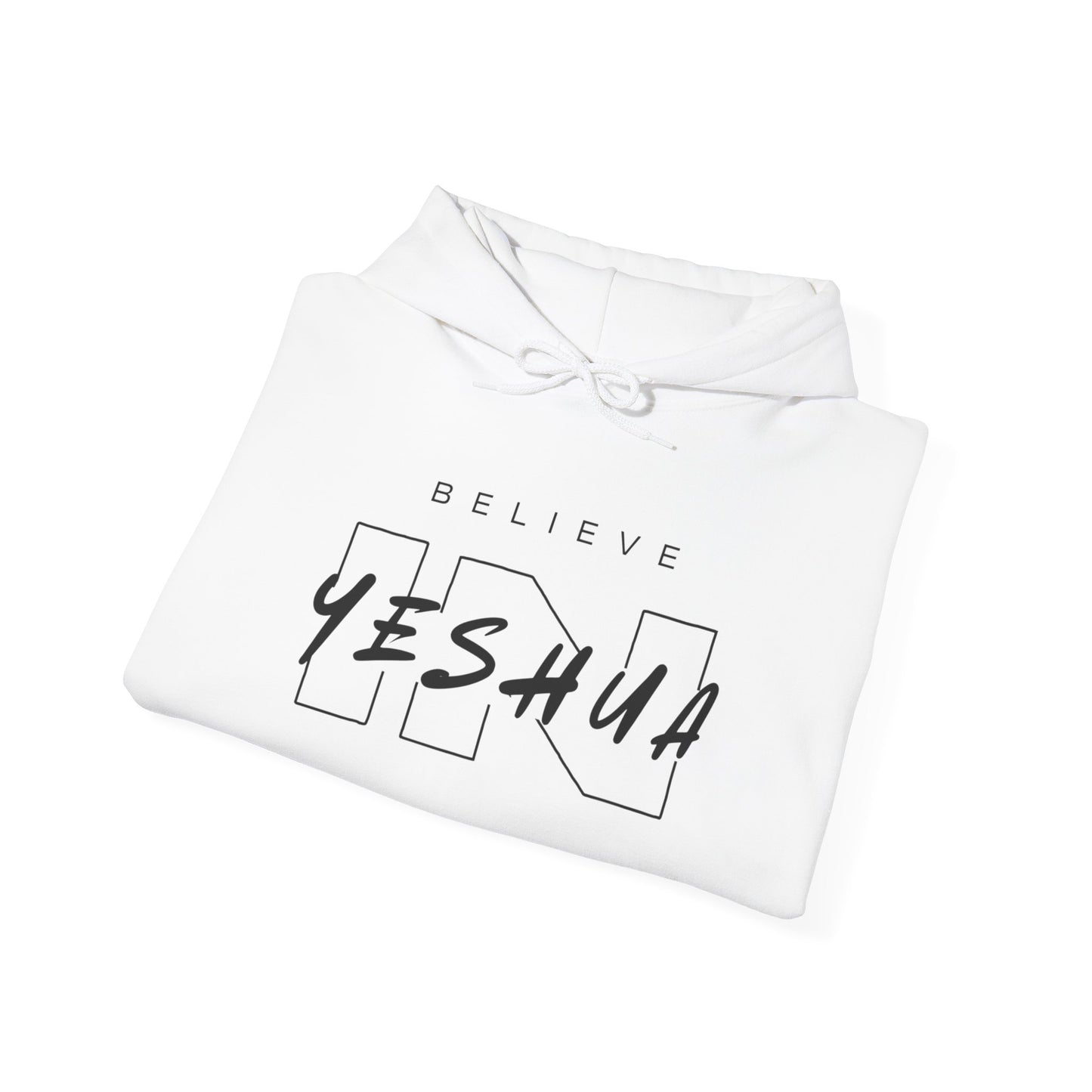 Unisex Heavy Blend™ Hooded Sweatshirt - 'Believe Yeshua' Inspirational Hoodie