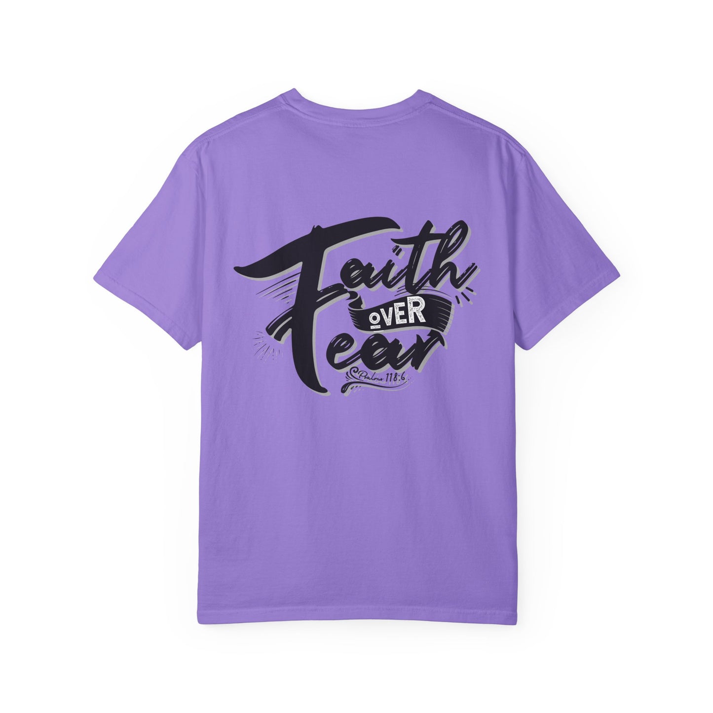 Faith Over Fear Graphic Tee, Inspirational T-Shirt, Christian Apparel, Unisex Religious Shirt, Powerfull Fashion