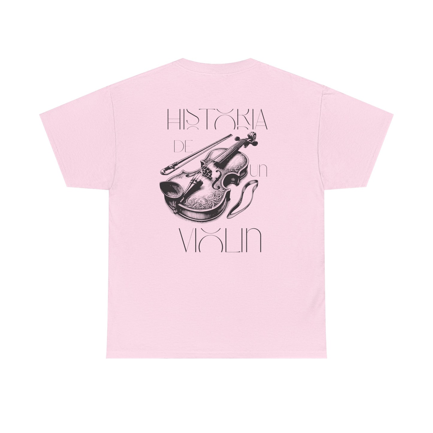 (Ropa Ft Hector David) Vintage Violin Graphic Tee, Unisex Cotton T-Shirt, Retro Violin Art, Perfect for Musicians, Music Lover Gift,