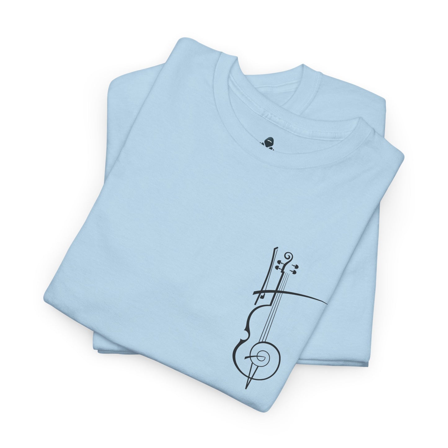 (Ropa Ft Hector David) Vintage Violin Graphic Tee, Unisex Cotton T-Shirt, Retro Violin Art, Perfect for Musicians, Music Lover Gift,