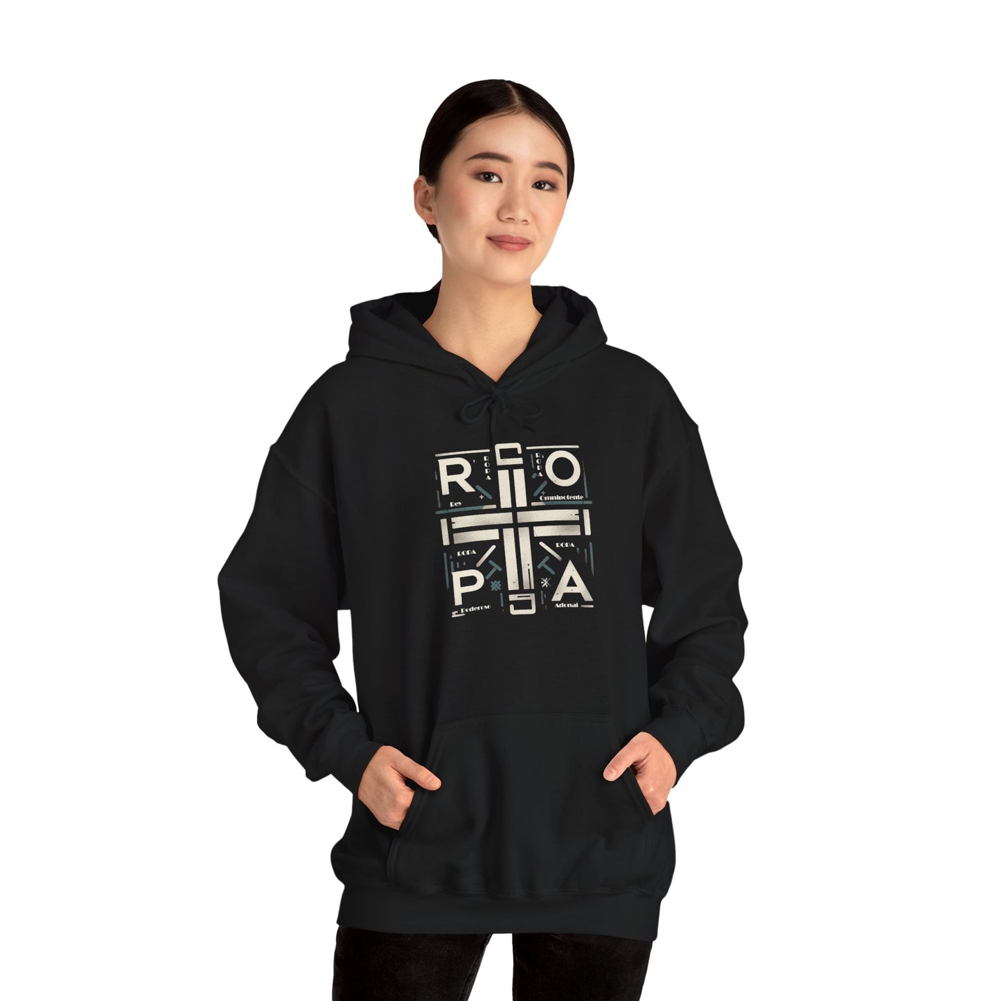 Minimalist Unisex Heavy Blend Hooded Sweatshirt - Stylish and Cozy