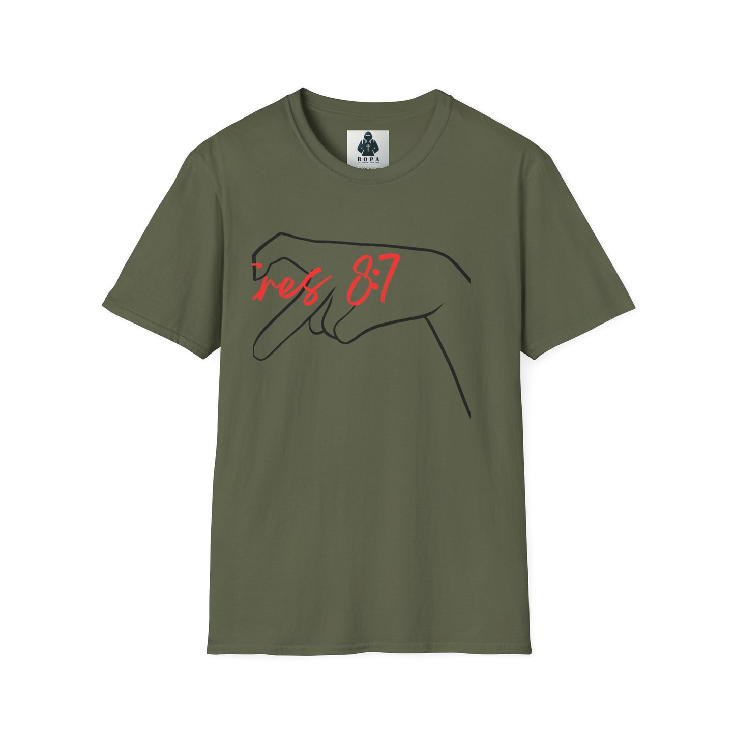 Unisex Softstyle T-Shirt with 'rez 87' Graphic - Casual Streetwear Tee